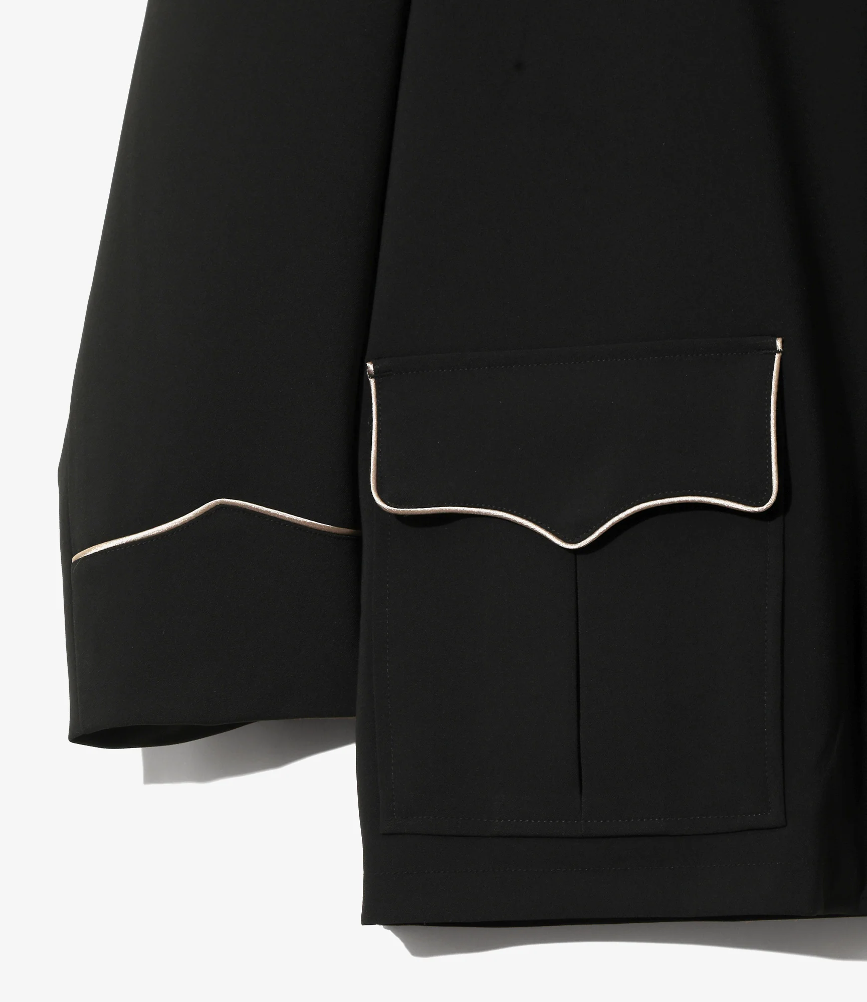 Women's Western Leisure Jacket - Black - Poly Double Cloth - Image 3