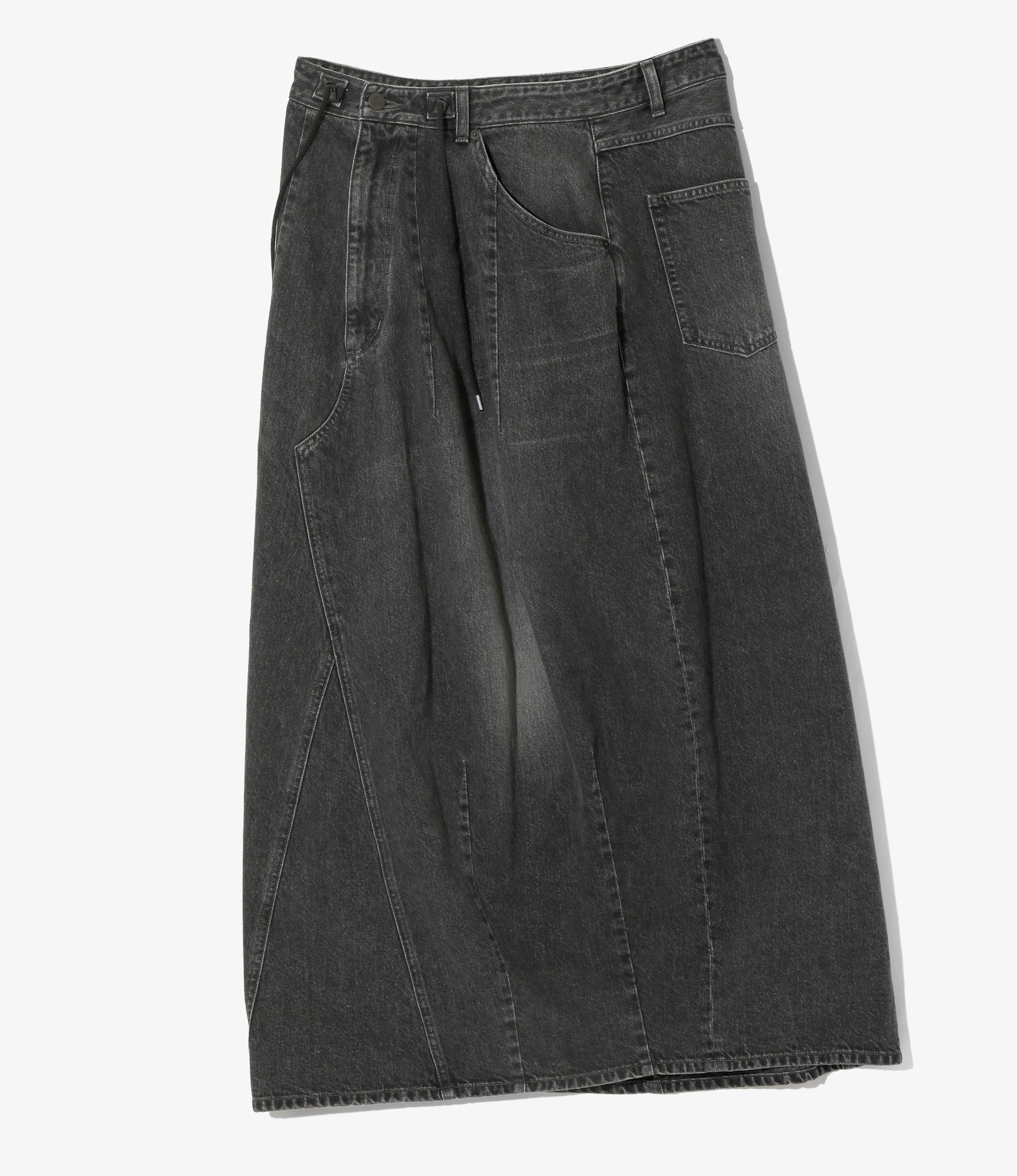 Women's H.D. Jean Skirt - Black - 12oz Denim - Image 4