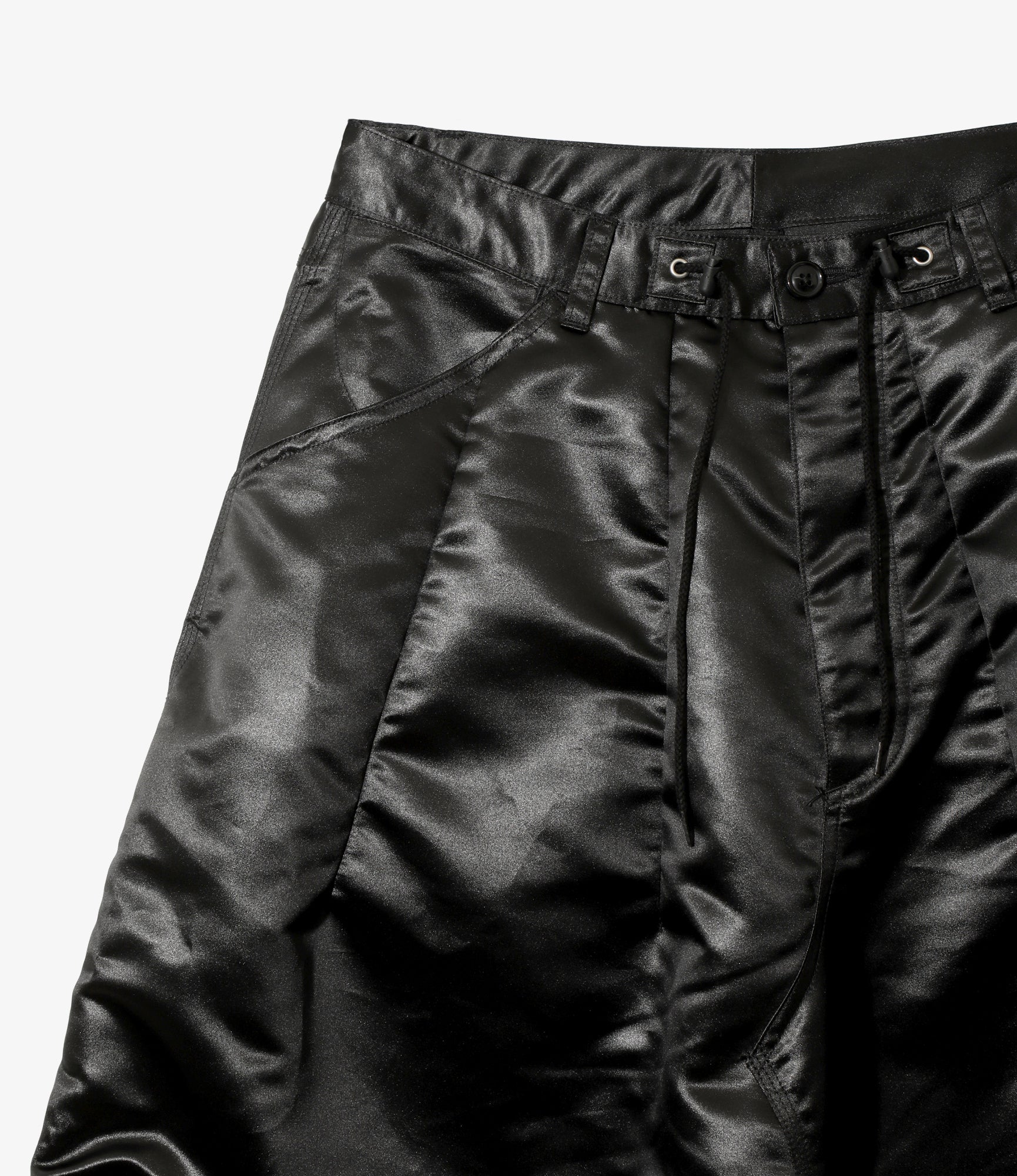 Women's H.D. Painter Skirt - Black - Poly Coated Sateen - Image 2