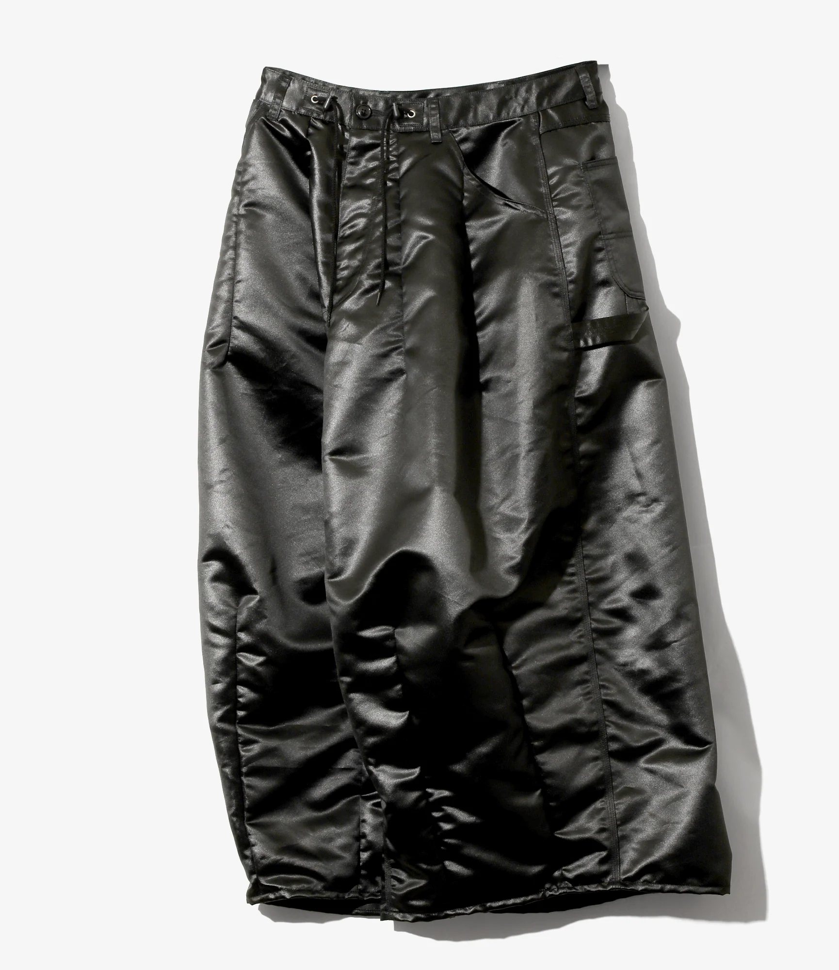 Women's H.D. Painter Skirt - Black - Poly Coated Sateen - Image 4