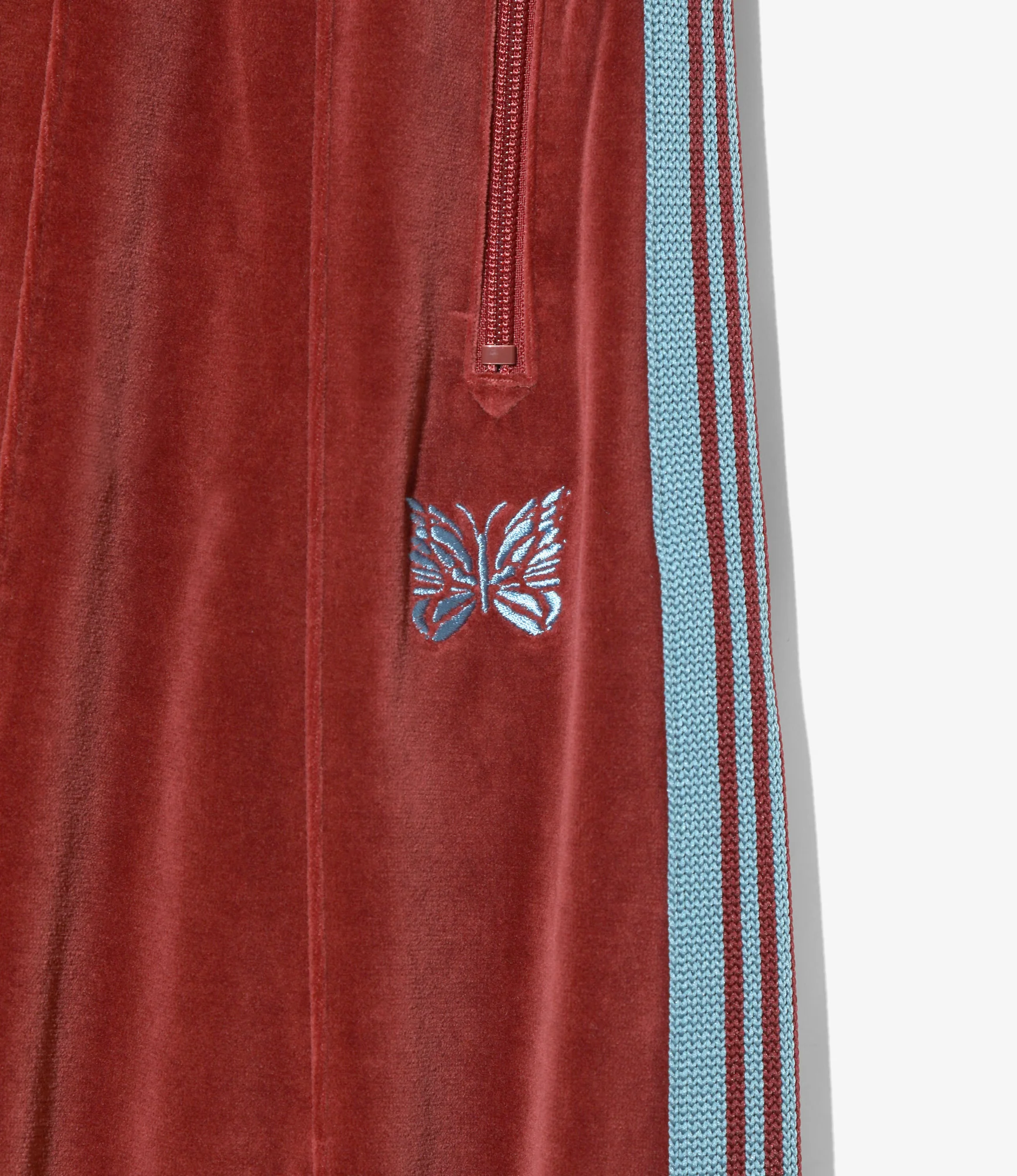 Nepenthes Special - Women's H.D. Track Pant - Burgundy - C/PE Velour - Image 3