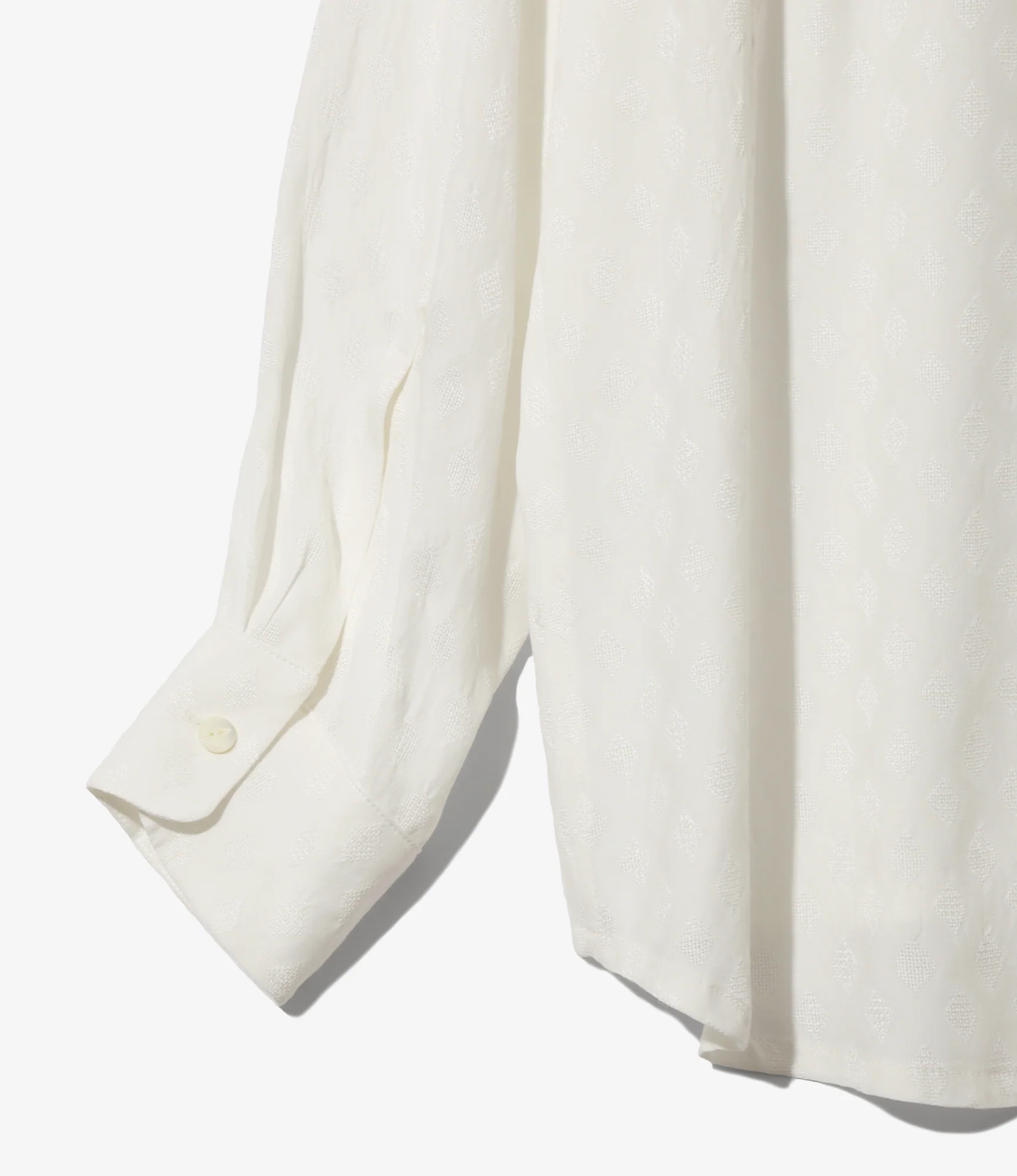 Women's One-up Shirt - Off White - Diamond Mesh Jacquard - Image 4