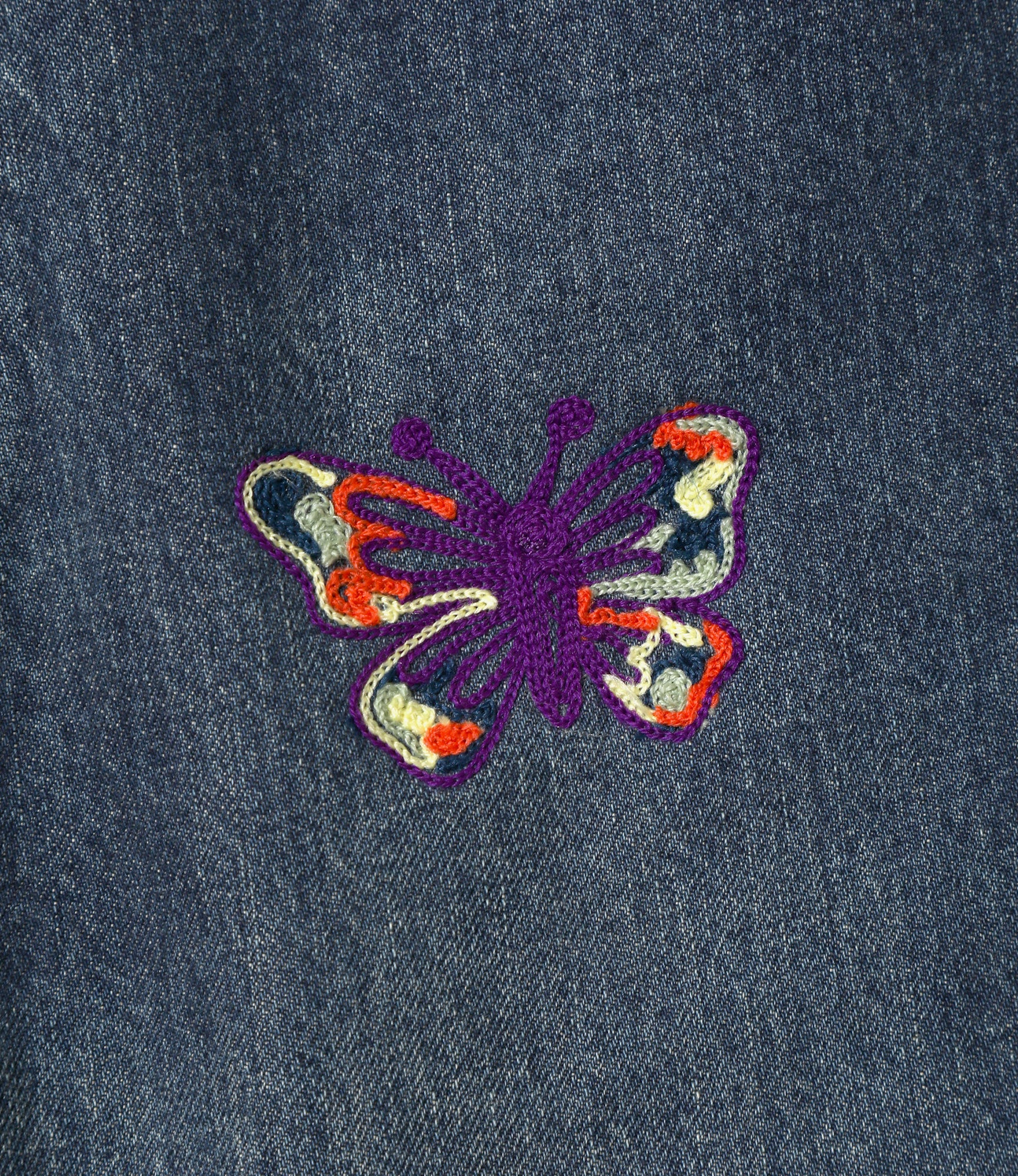 Women's Papillon Emb. Boot-Cut Jean - Indigo - 12oz Denim - Image 2