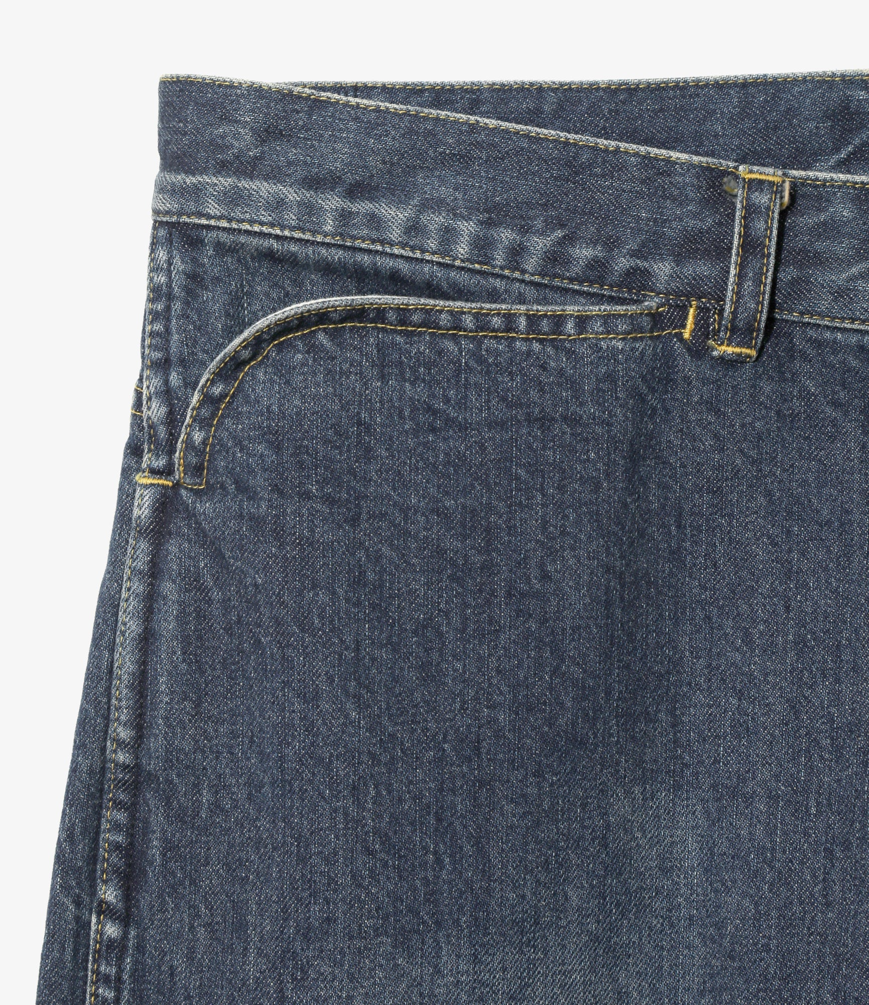 Women's Papillon Emb. Straight Jean - Indigo - 12oz Denim - Image 3