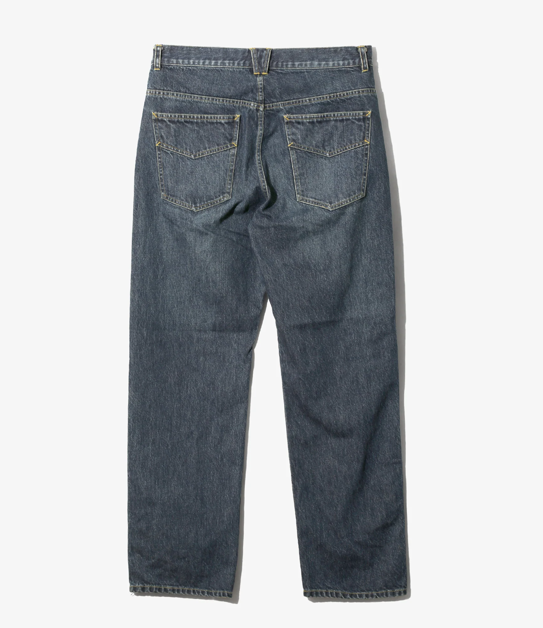 Women's Papillon Emb. Straight Jean - Indigo - 12oz Denim - Image 5