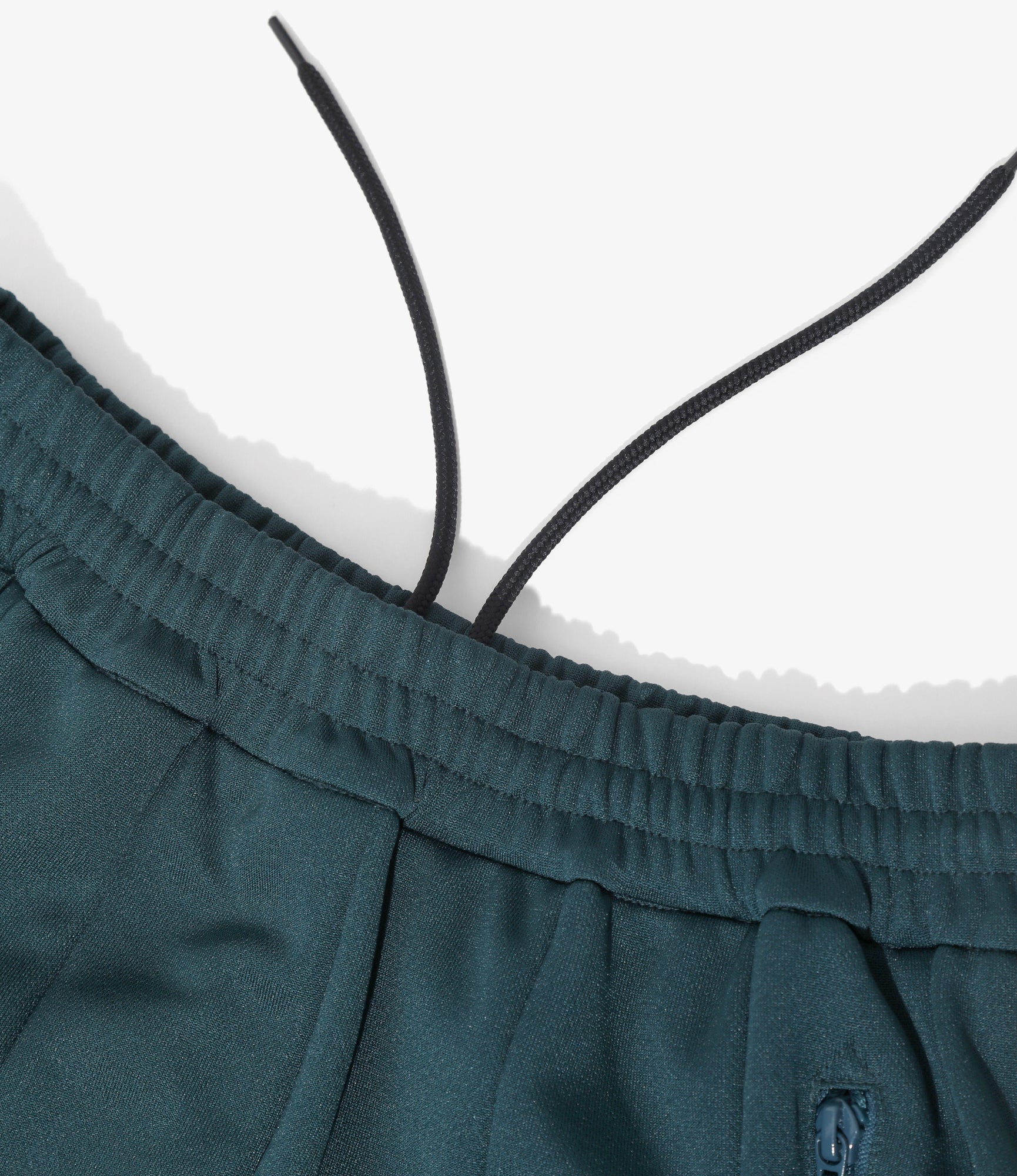 Women's Pleated Track Skirt - Green - Poly Smooth - Image 3