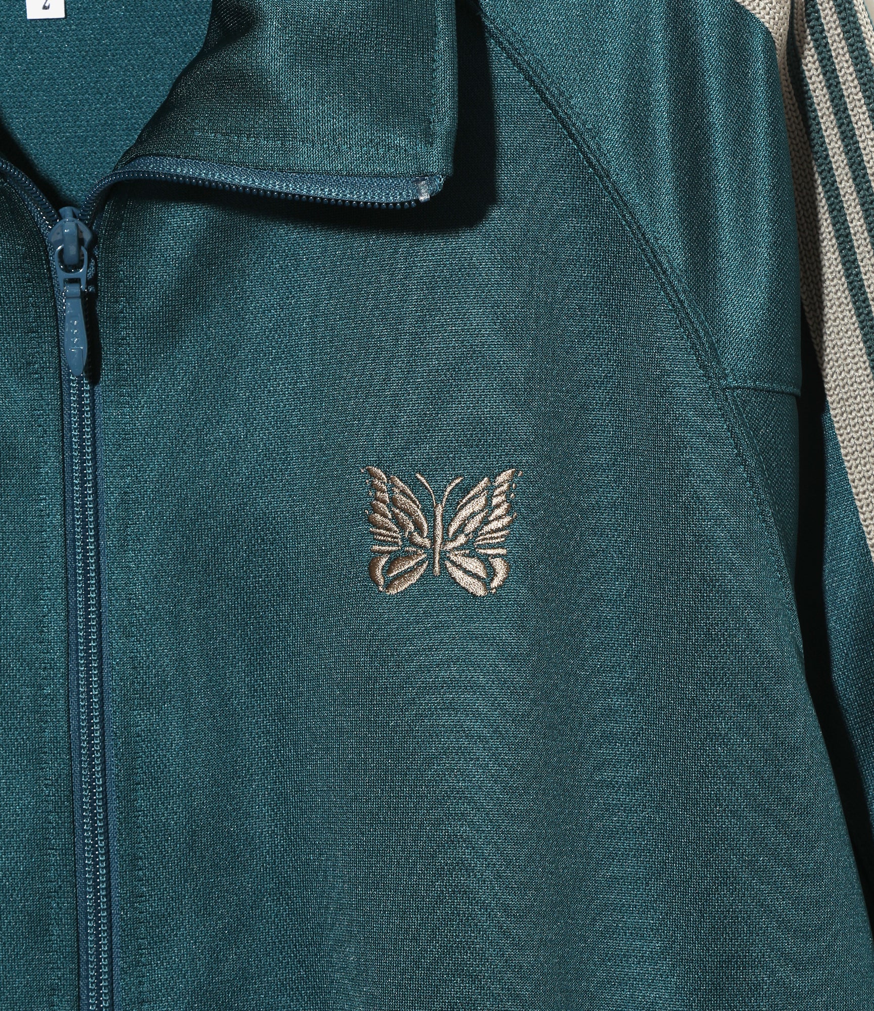 Nepenthes Special - Women's Puff Sleeve Track Jacket - Green - Poly Smooth - Image 2