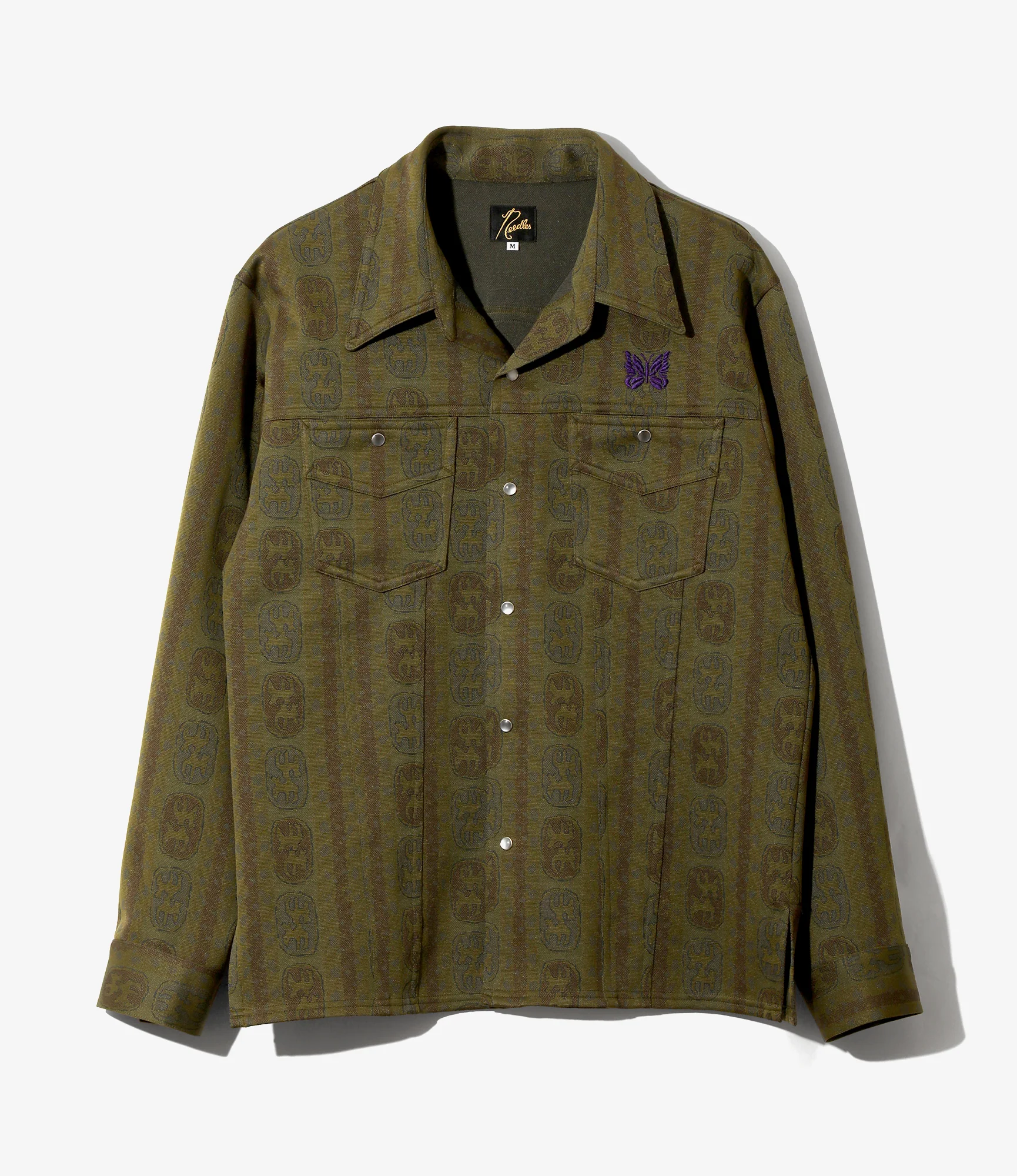 Women's Saddleman Shirt - Olive - Poly Jacquard