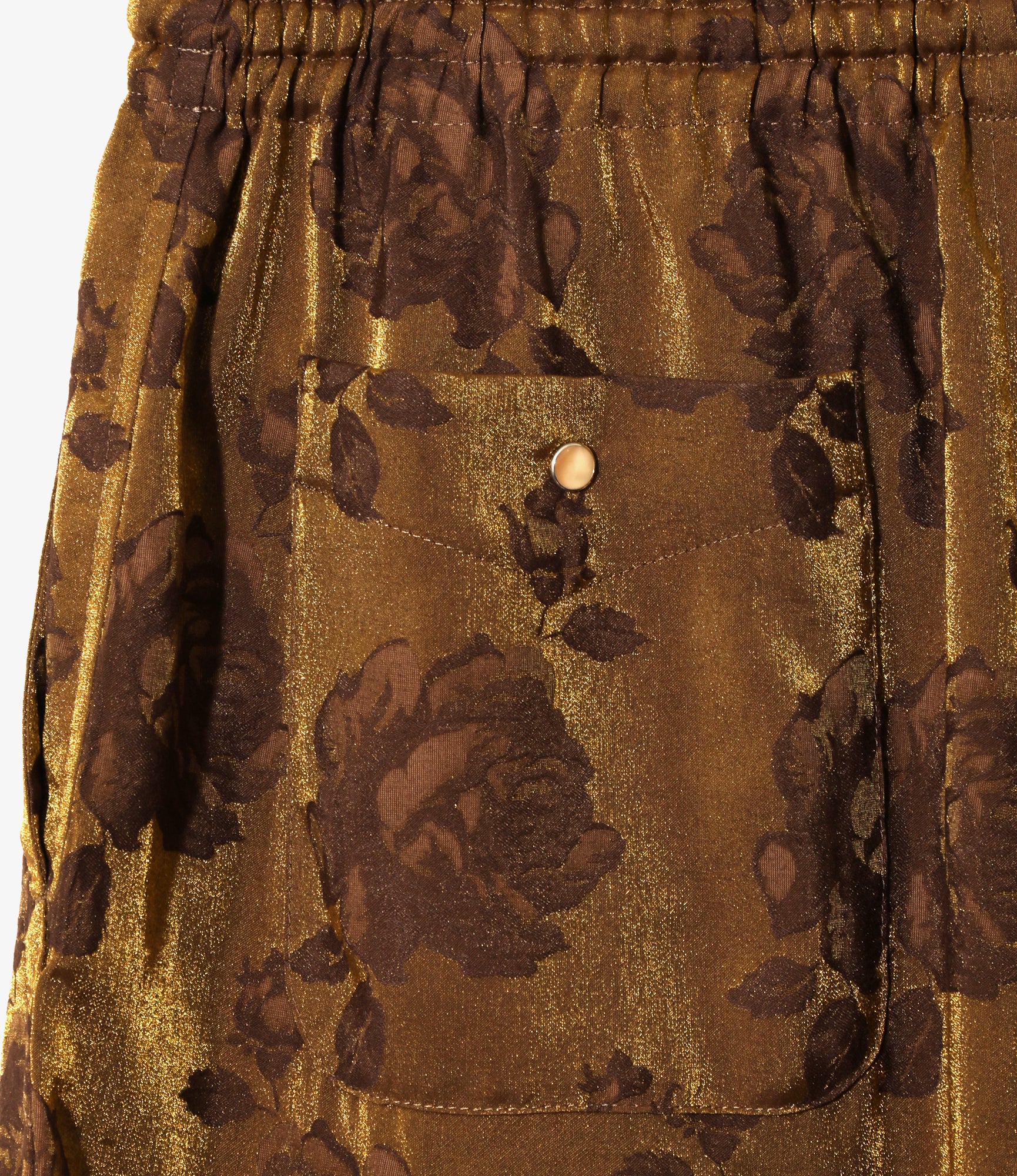 Women's String Cowboy H.D. Pant - Brown - Rose Jacquard - Image 3
