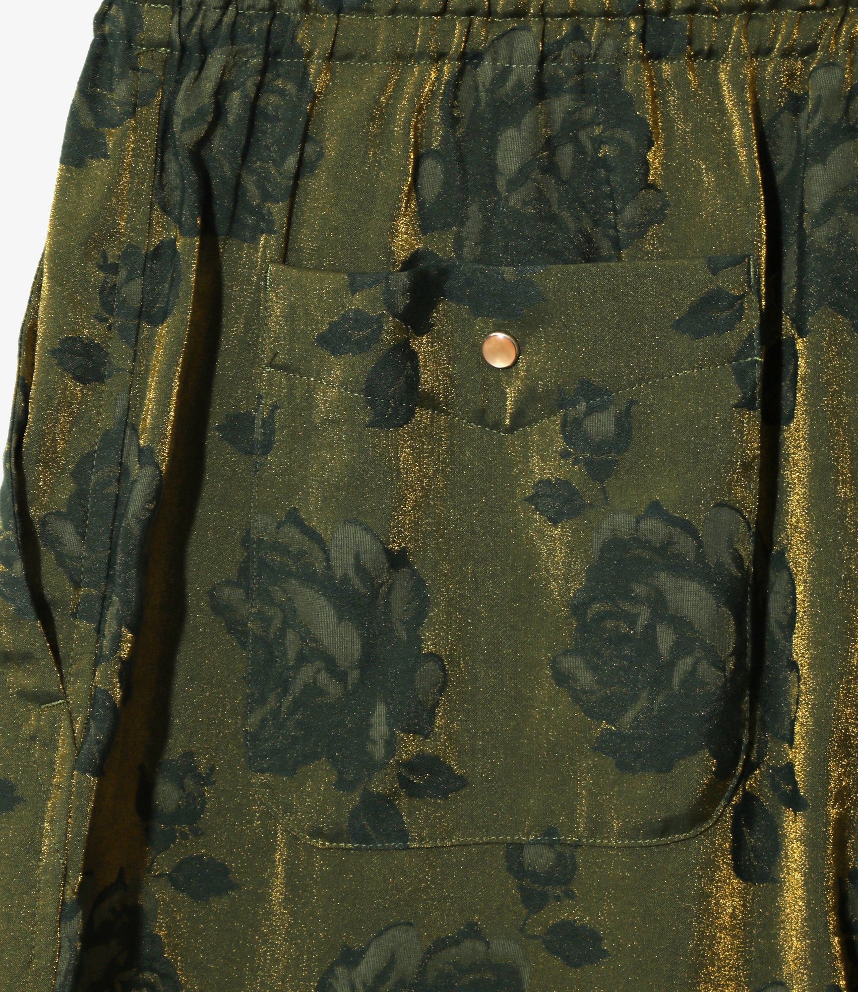 Women's String Cowboy H.D. Pant - Green - Rose Jacquard - Image 4
