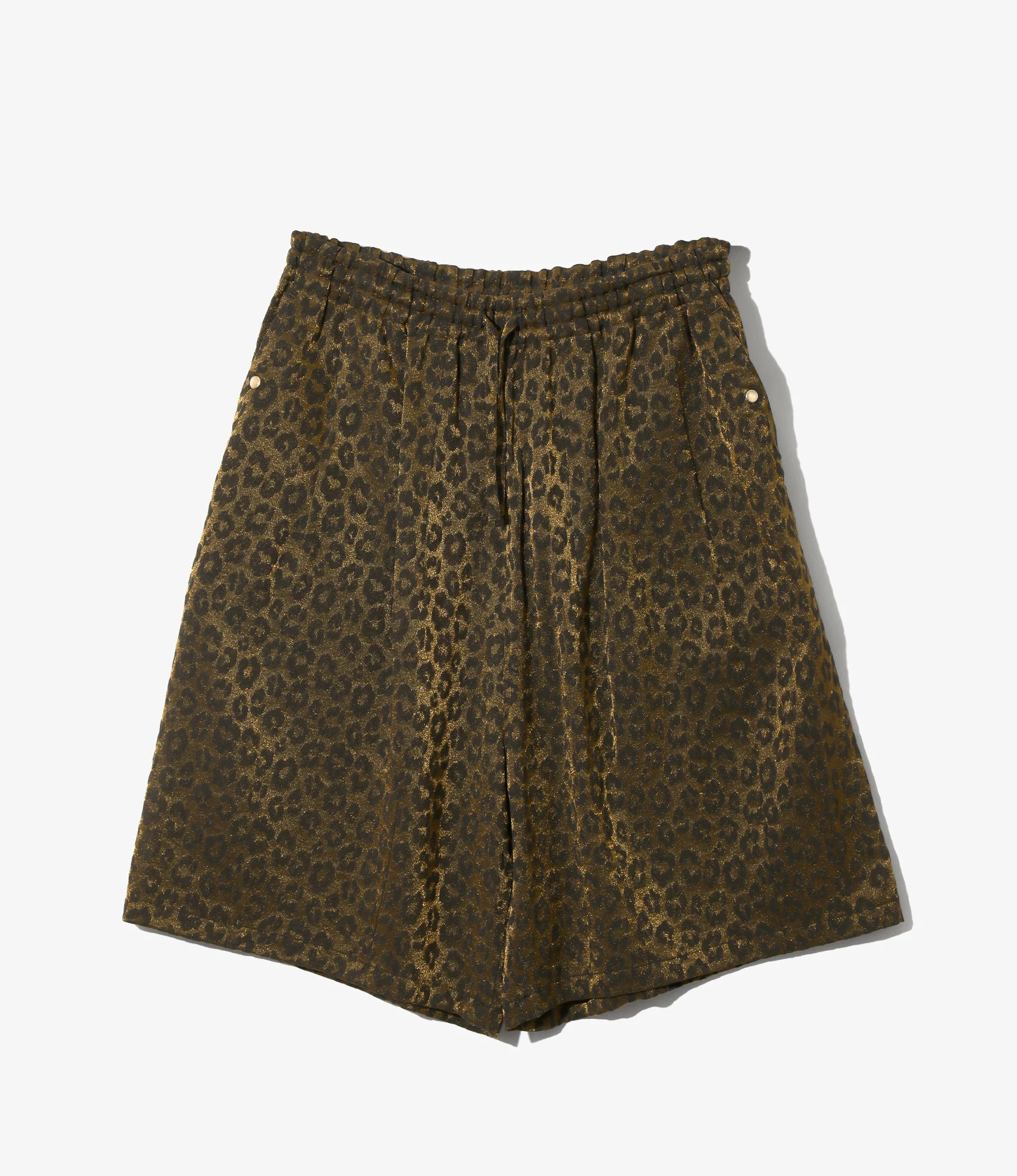 Women's String Cowboy H.D. Short - Gold - Rayon Leopard Jacquard