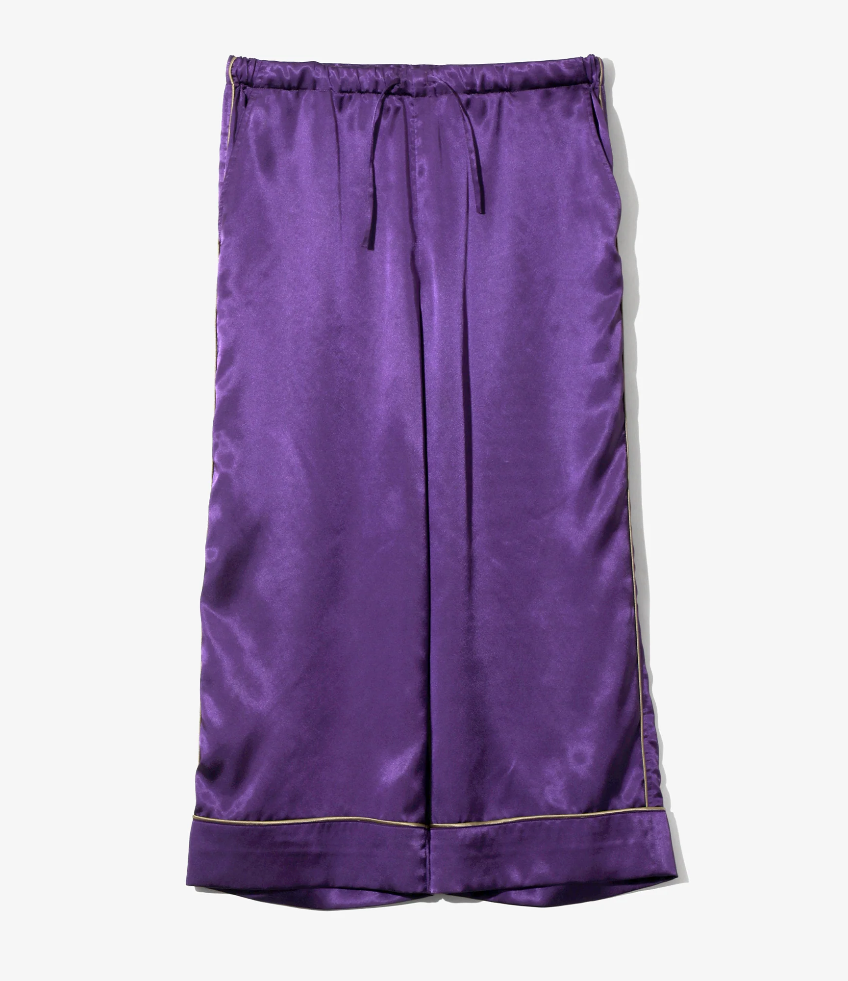 Women's String Easy Pant - Purple - Poly Sateen