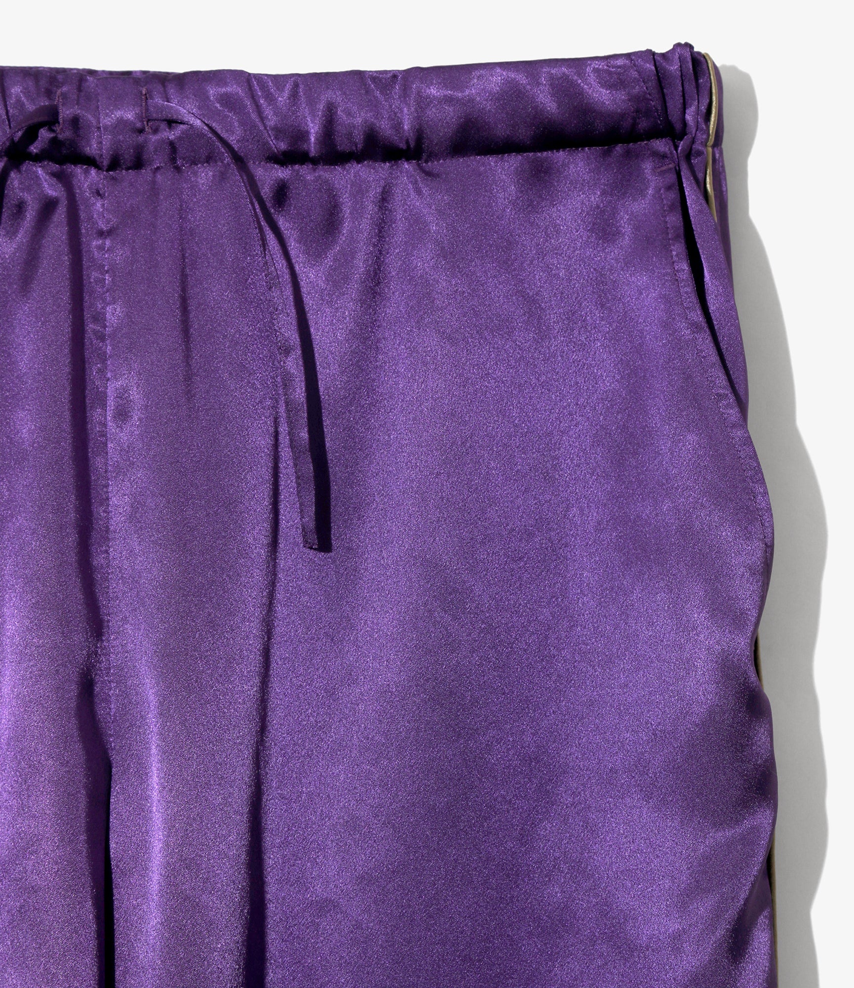 Women's String Easy Pant - Purple - Poly Sateen - Image 2