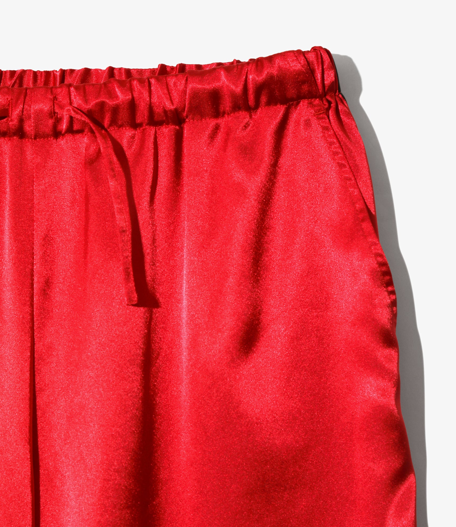 Women's String Easy Pant - Red - Poly Sateen - Image 2
