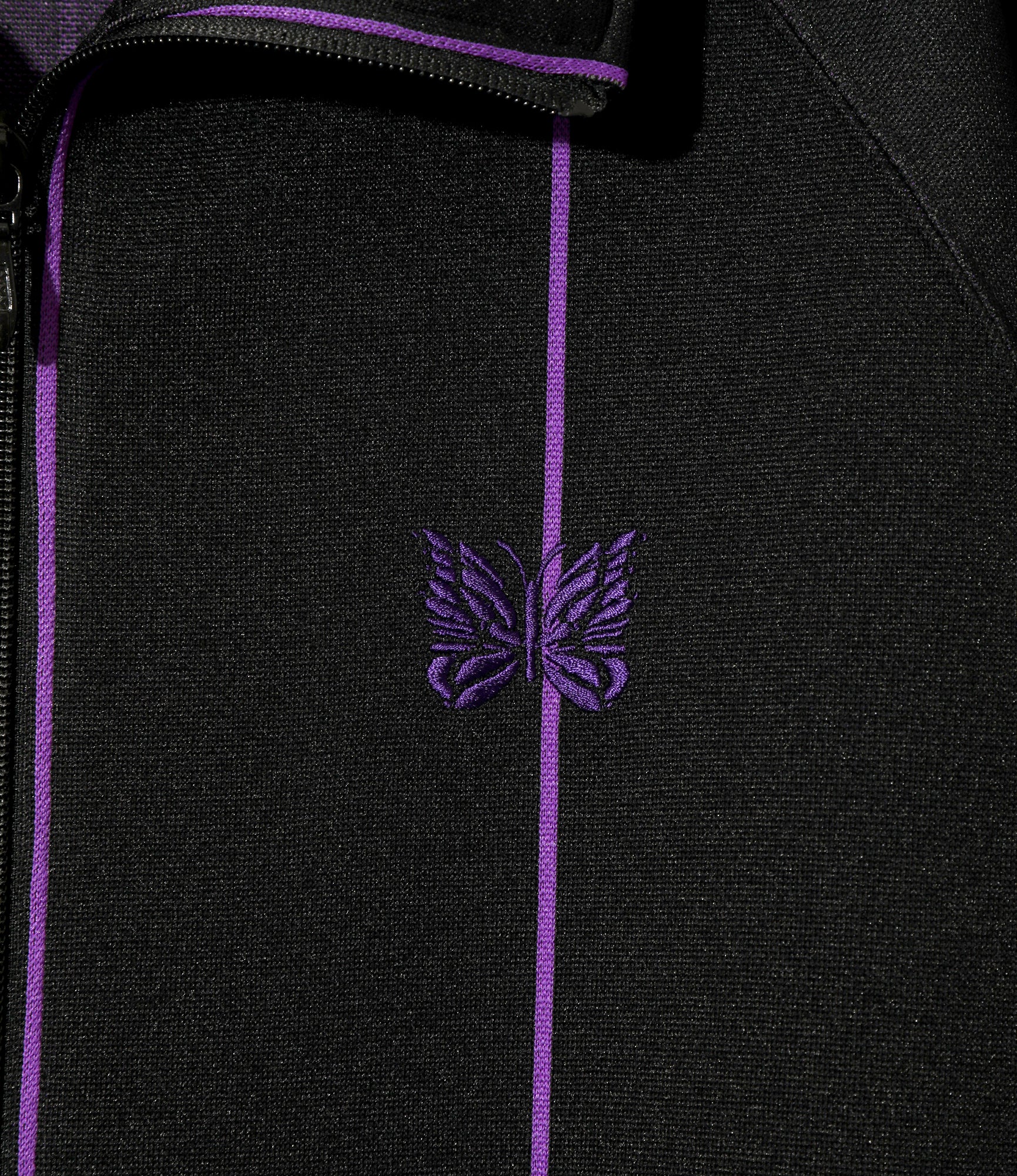 Women's Track Jacket - Black - Poly Jacquard - Image 2