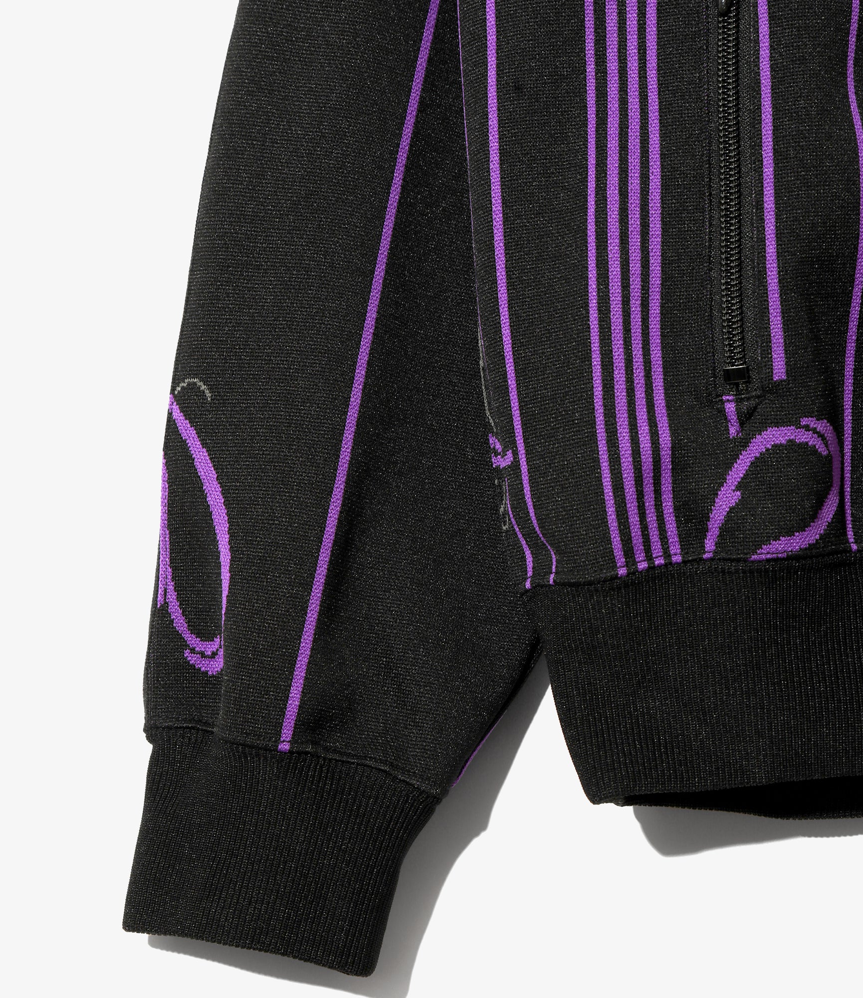 Women's Track Jacket - Black - Poly Jacquard - Image 3