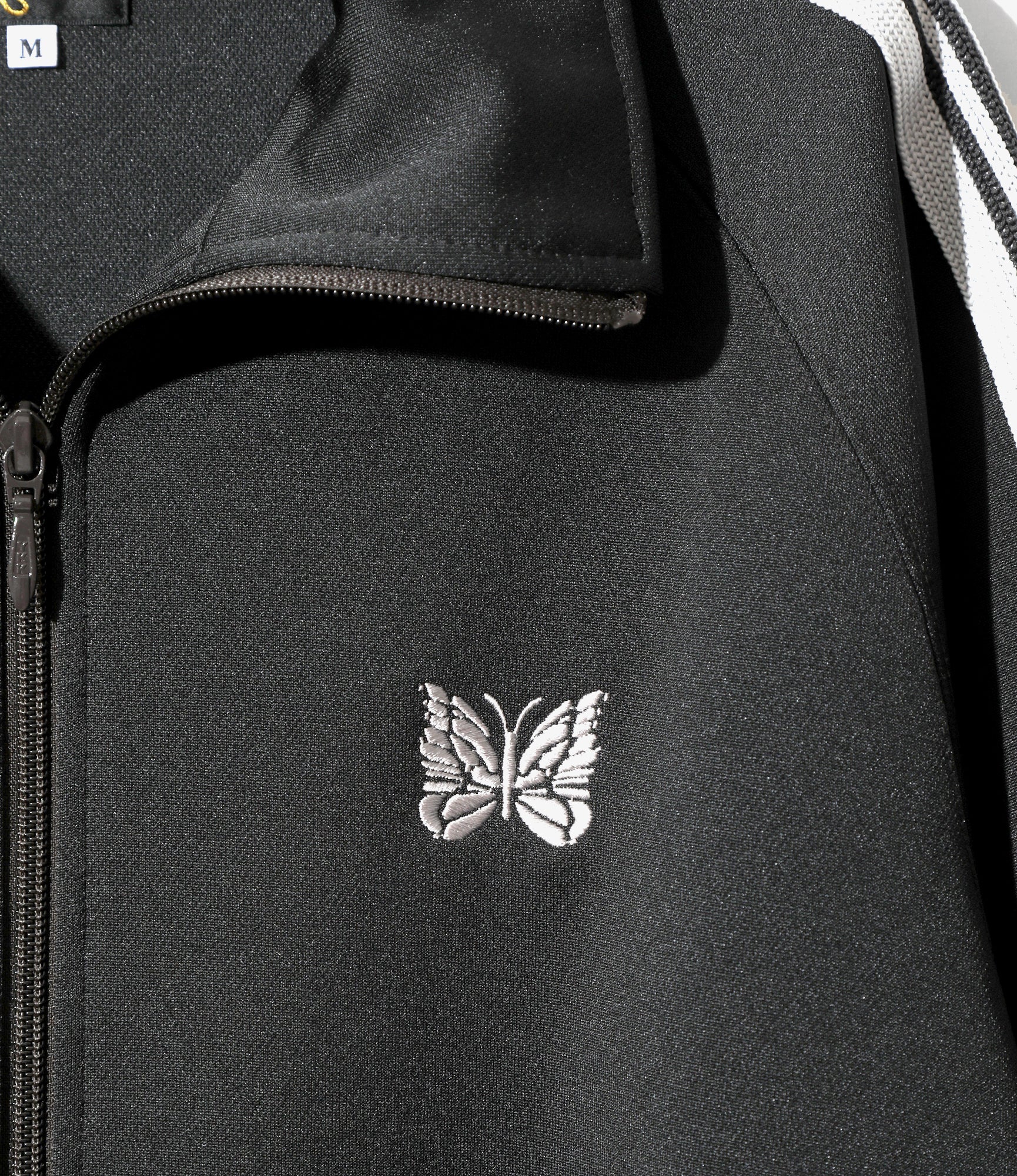 Women's Track Jacket - Charcoal - Poly Smooth - Image 2