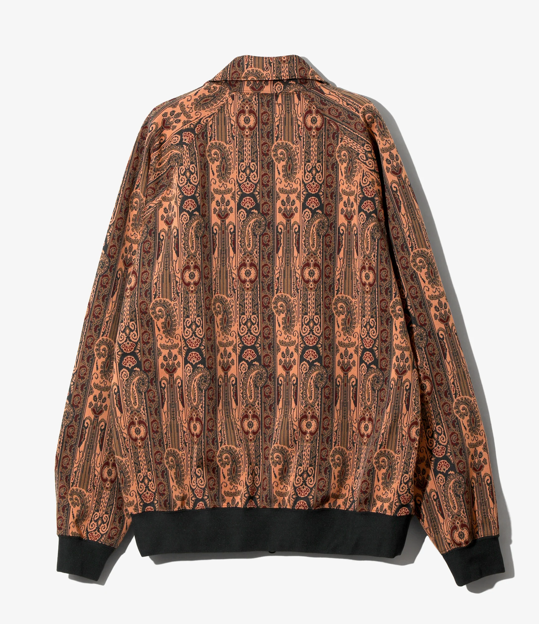 Women's Track Jacket - Orange - Poly Jacquard - Image 5