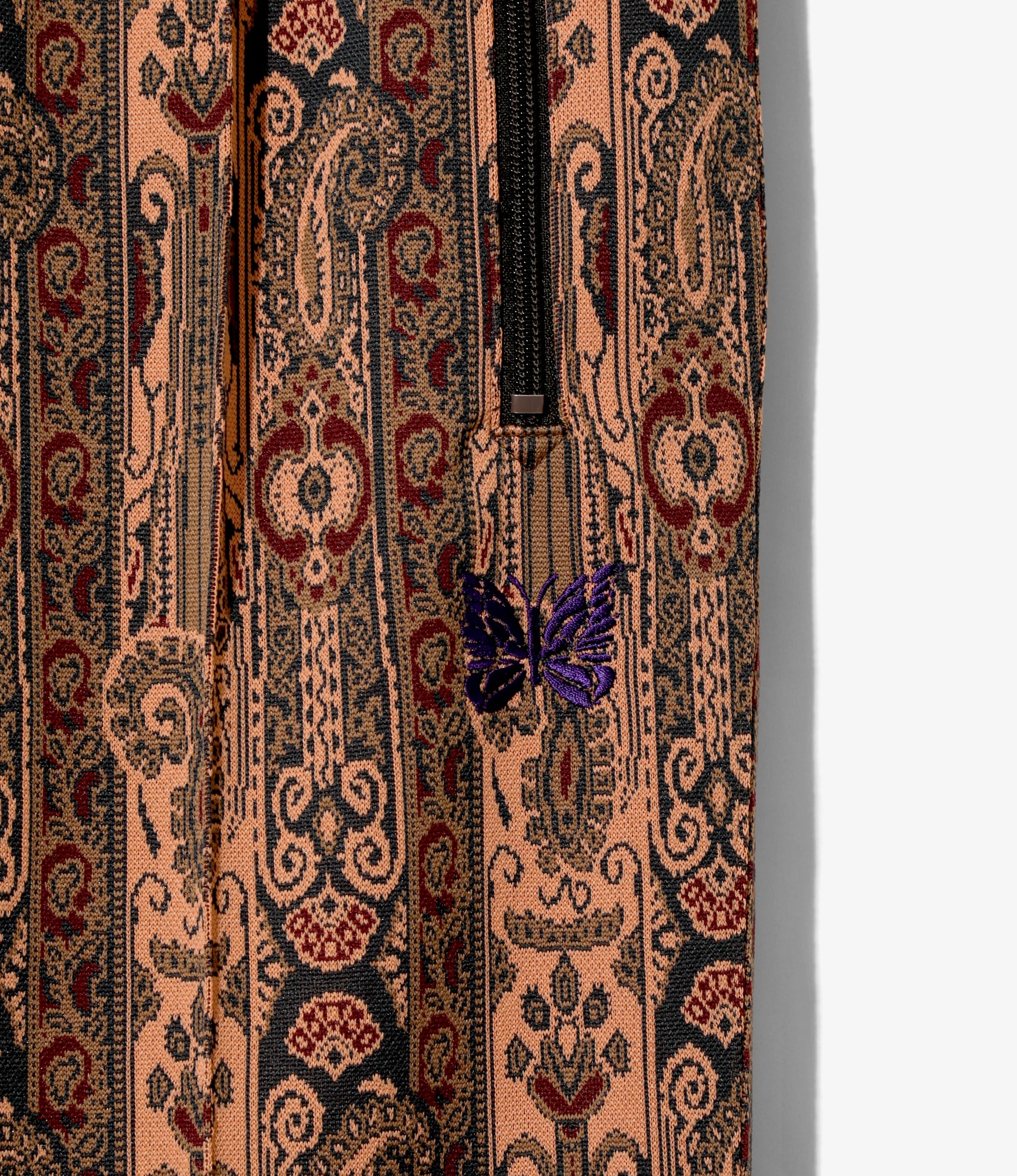 Women's Track Pant - Orange - Poly Jacquard - Image 2