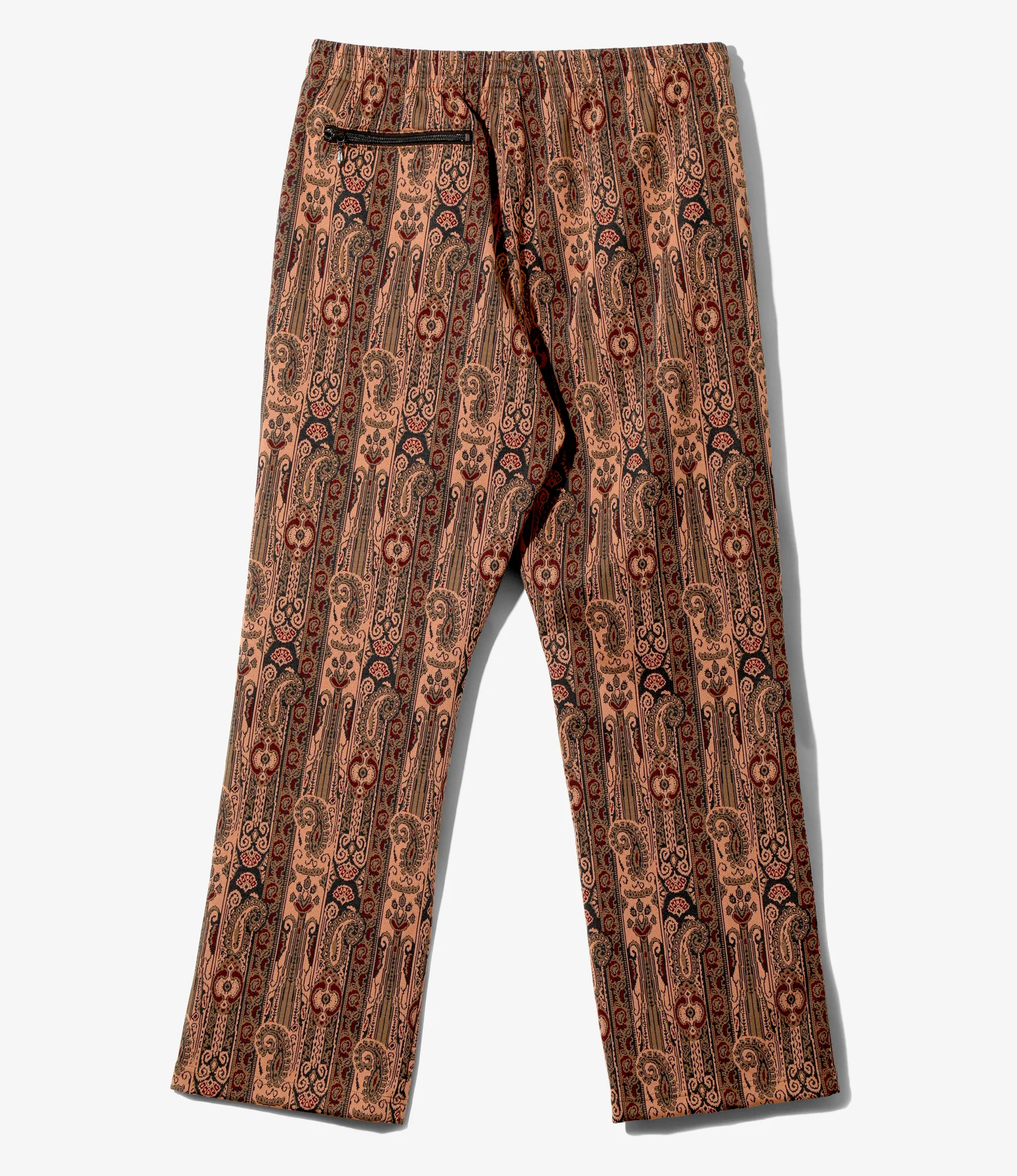 Women's Track Pant - Orange - Poly Jacquard - Image 4