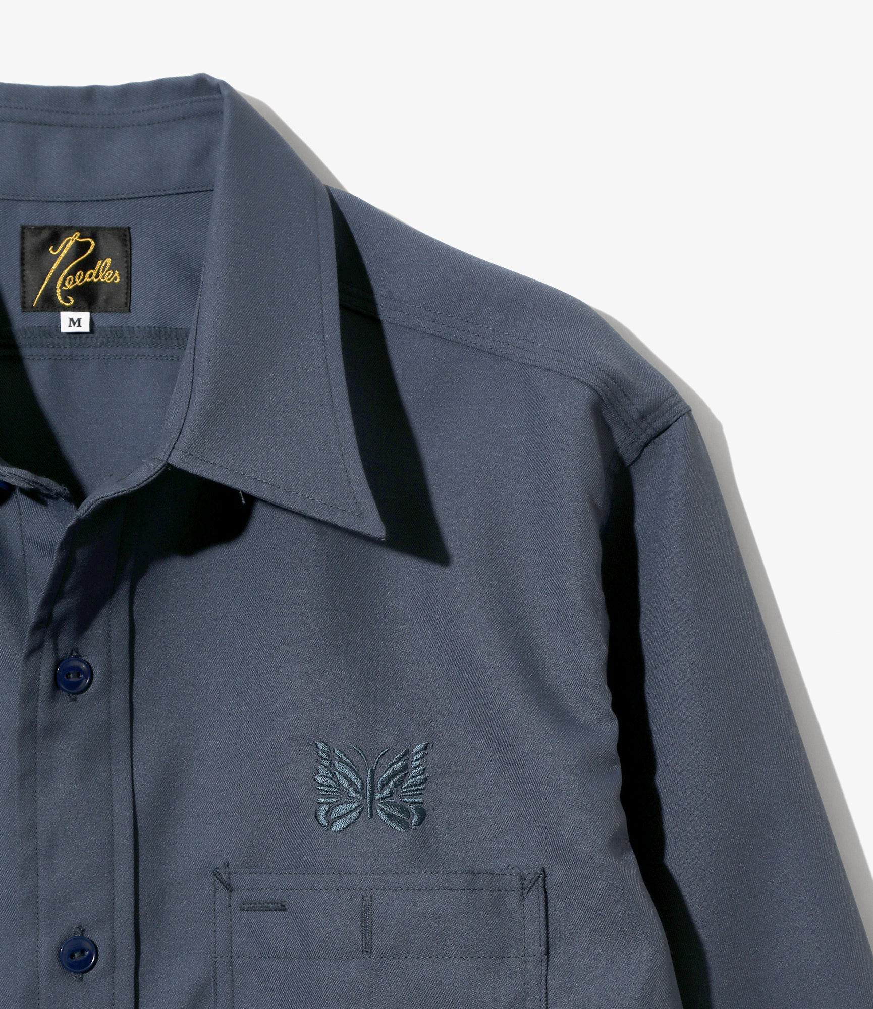 Work Shirt - Blue - PE/W Gabardine - Image 2