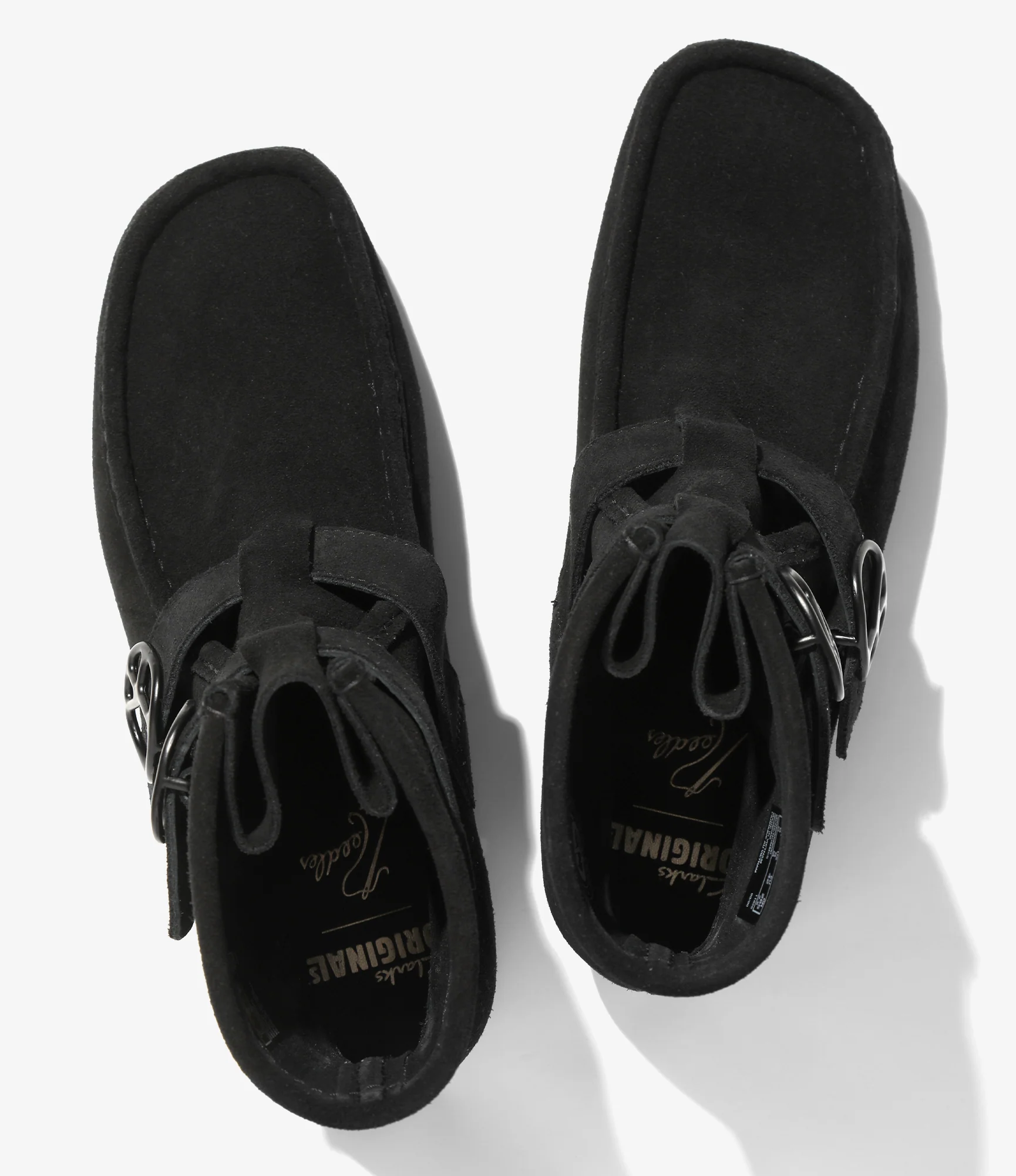 Needles x Clarks - Wallabee Strap Hi - Black - Image 3