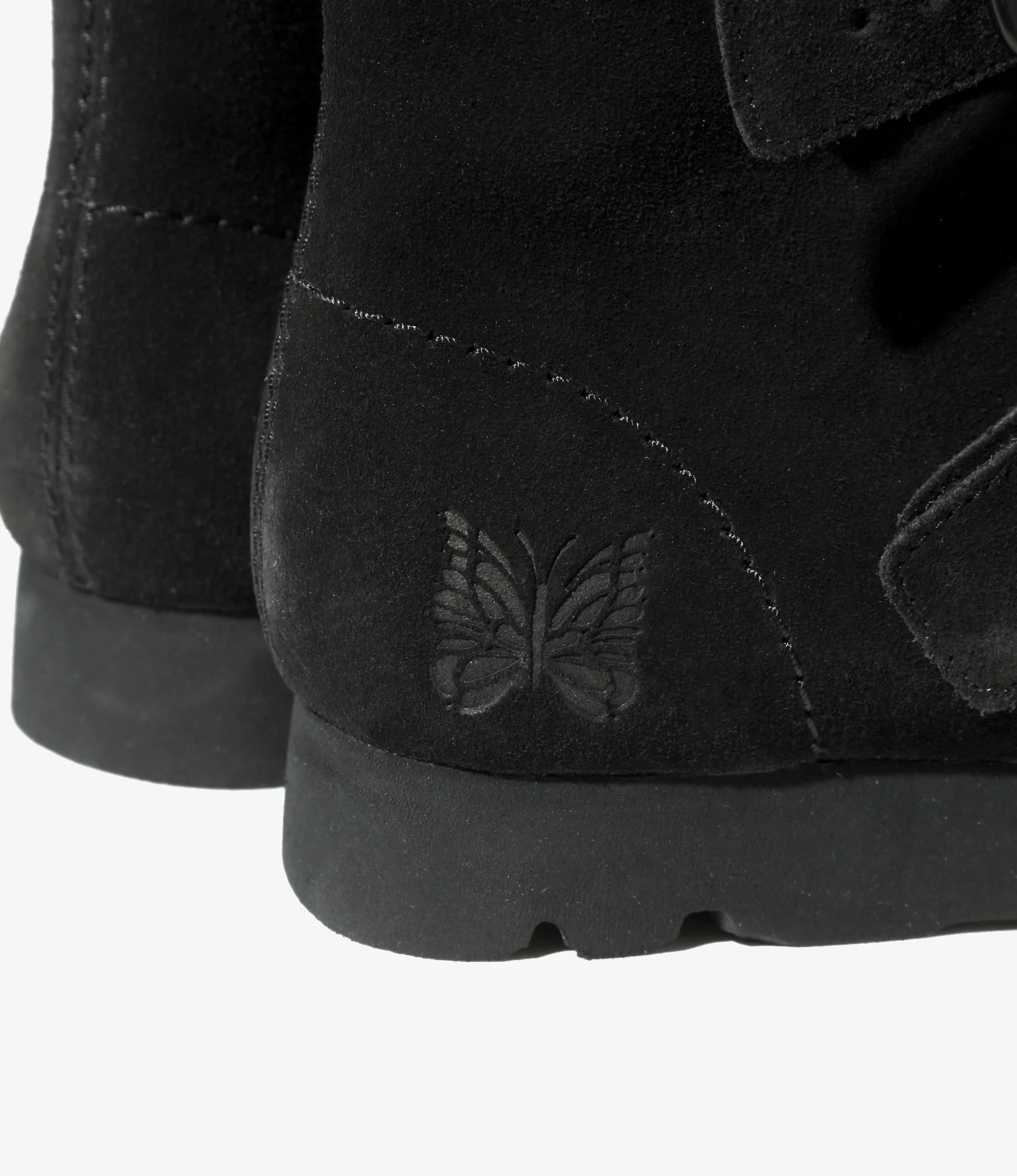 Needles x Clarks - Wallabee Strap Hi - Black - Image 6