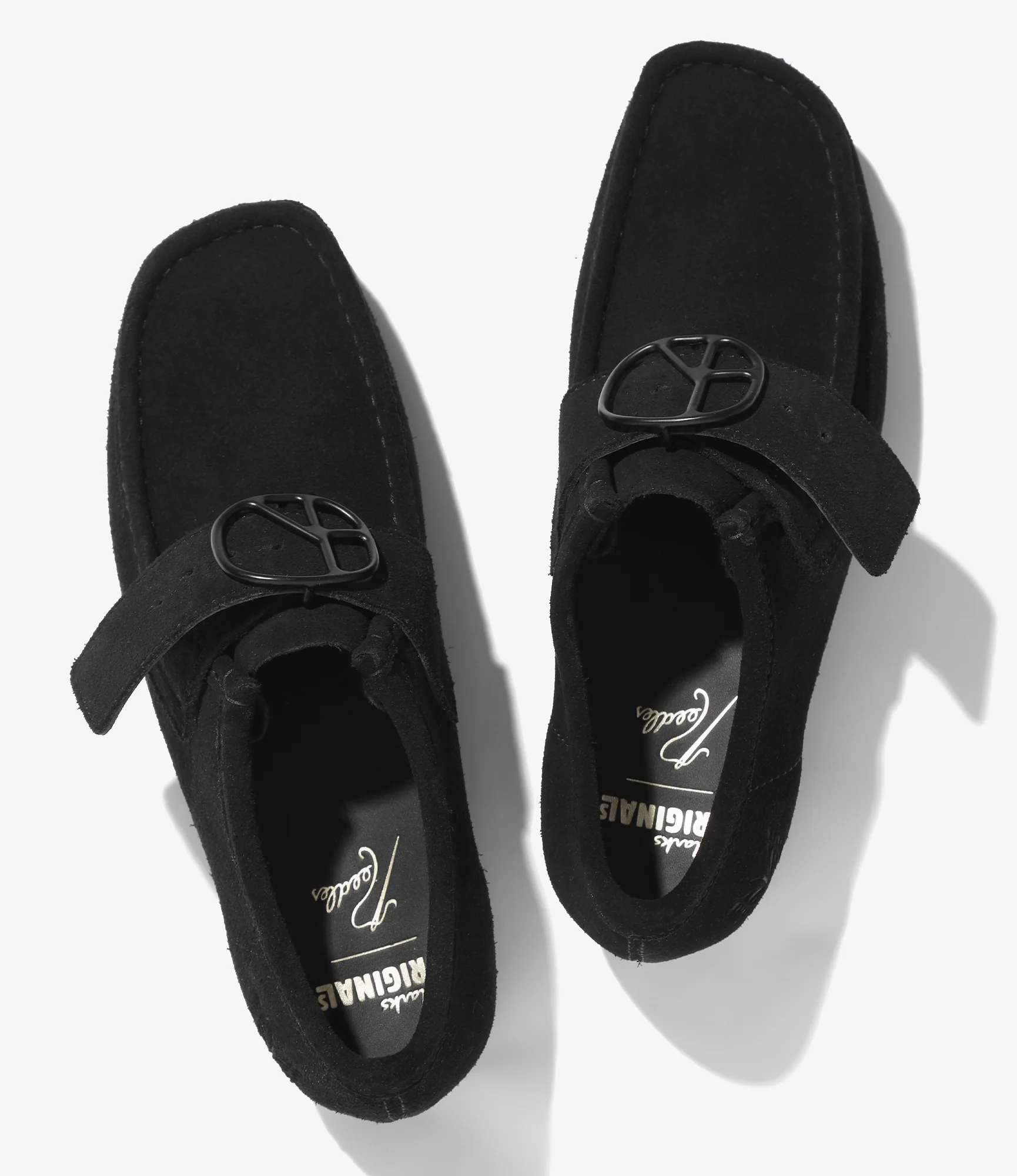 Needles x Clarks - Wallabee Strap Low - Black - Image 3