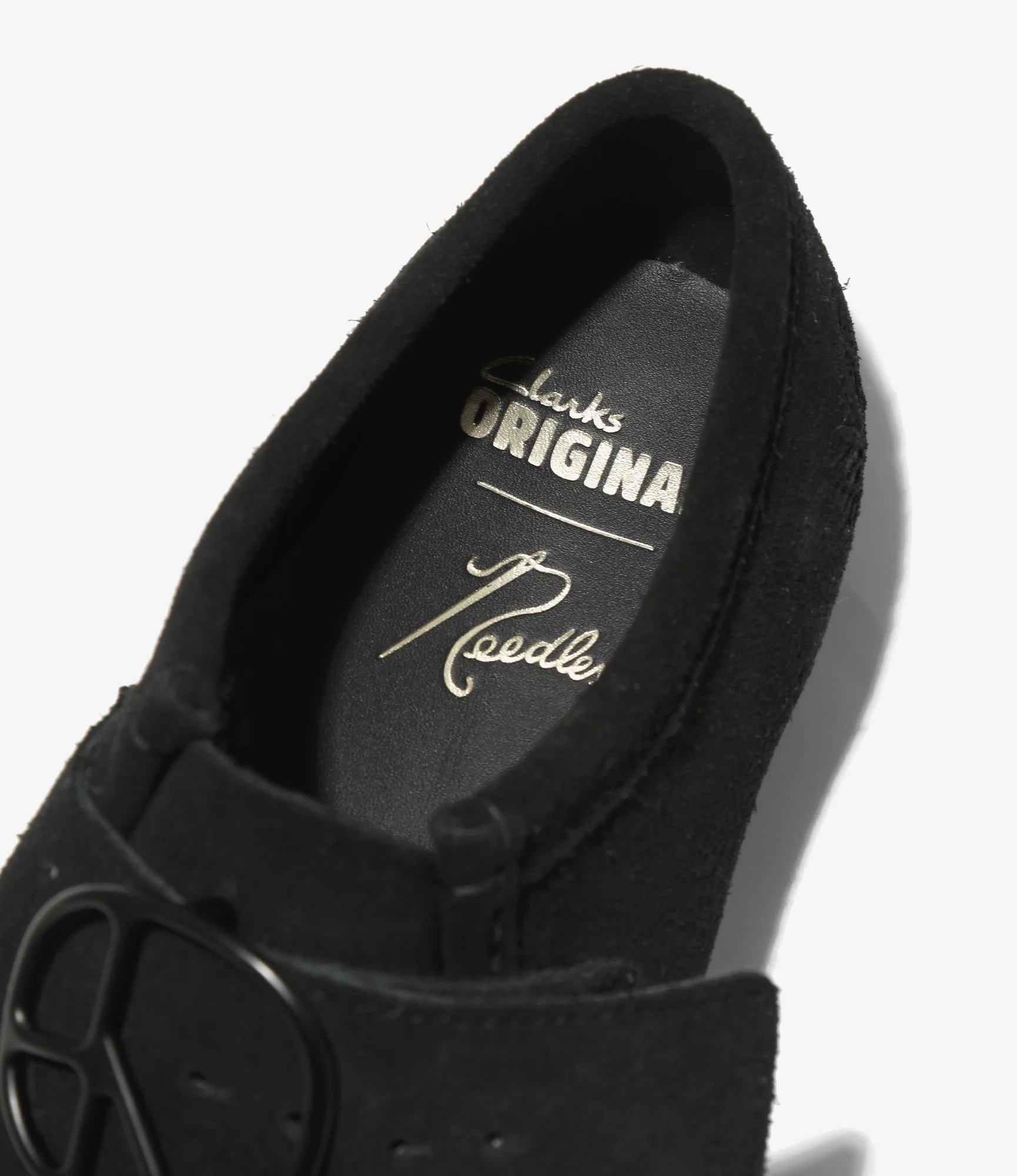 Needles x Clarks - Wallabee Strap Low - Black - Image 8