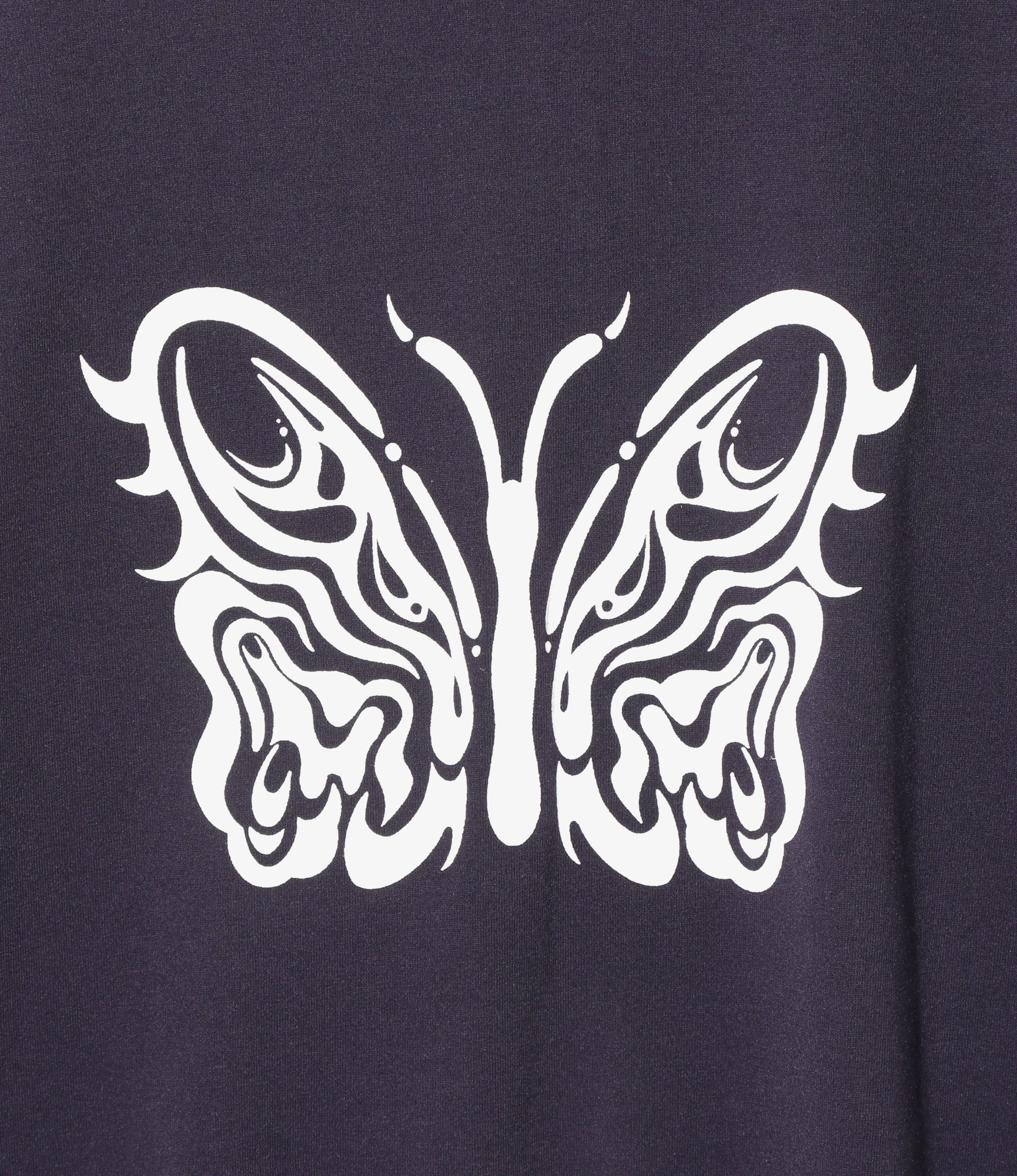 Needles x Kae Tanaka S/S Crew Neck Tee - Eggplant - Poly Jersey / KT Papillon - Image 2