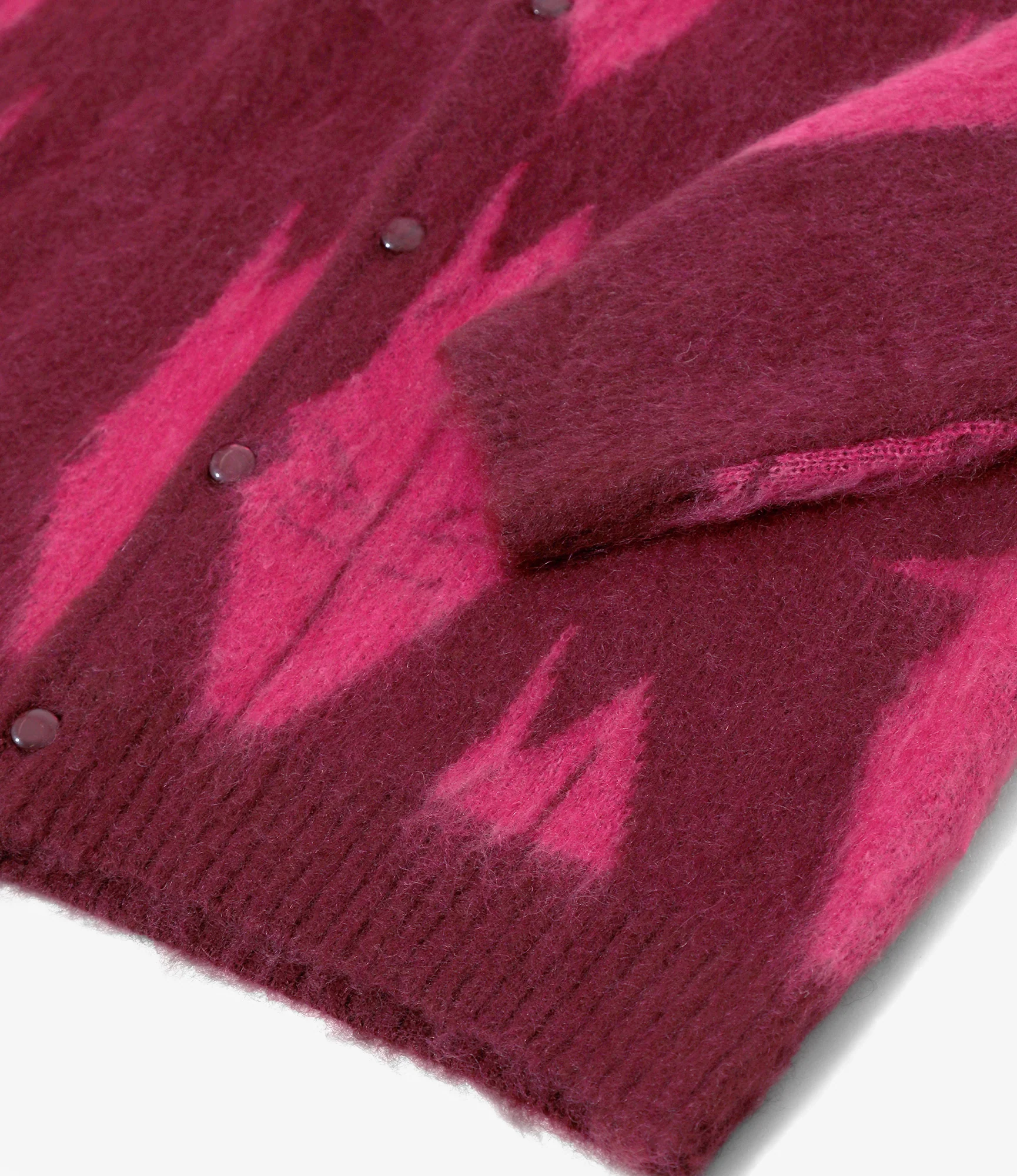 Needles x Sasquatchfabrix - Mohair Knit - Bordeaux x Pink - Origami crane - Image 4