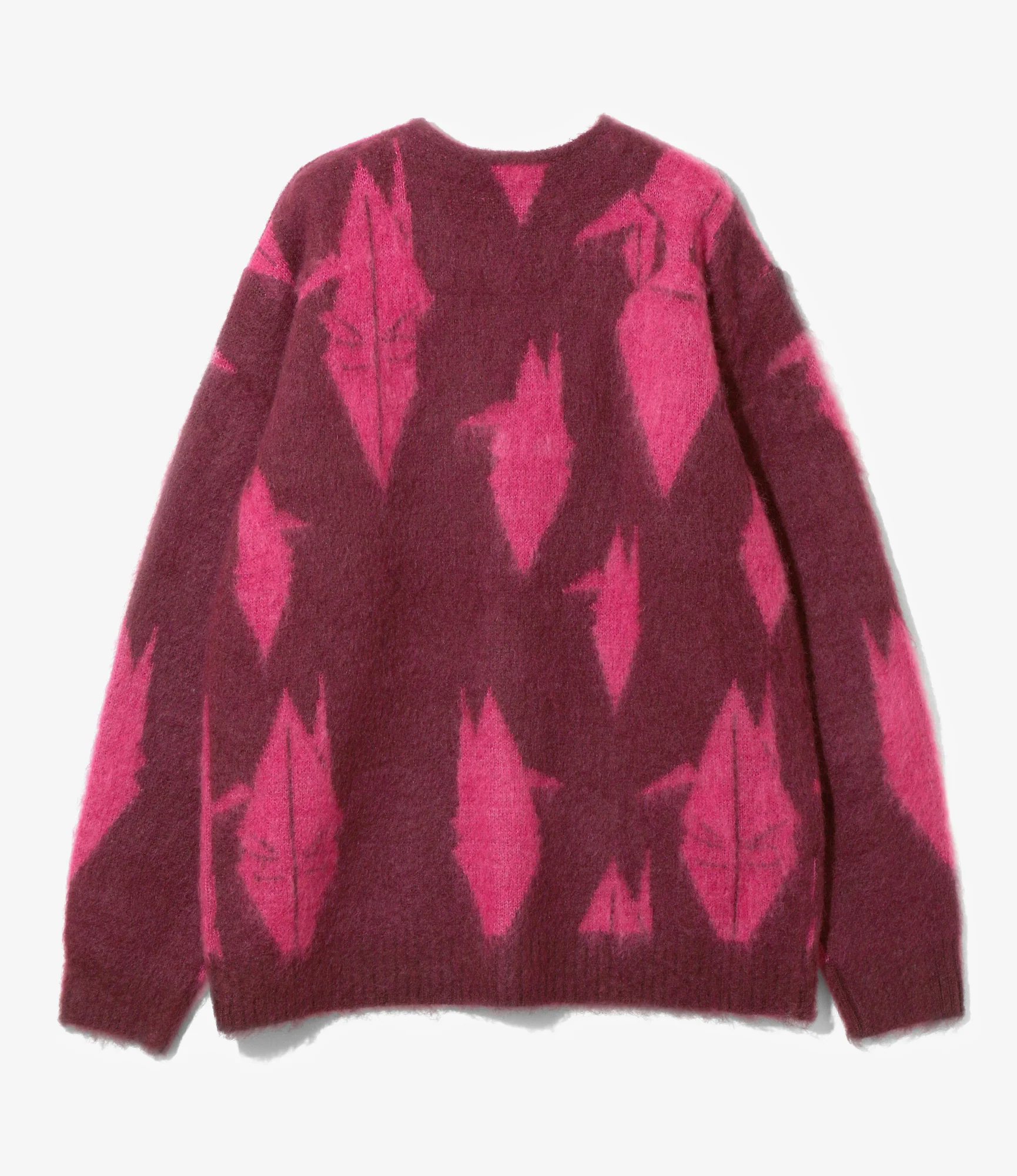 Needles x Sasquatchfabrix - Mohair Knit - Bordeaux x Pink - Origami crane - Image 5