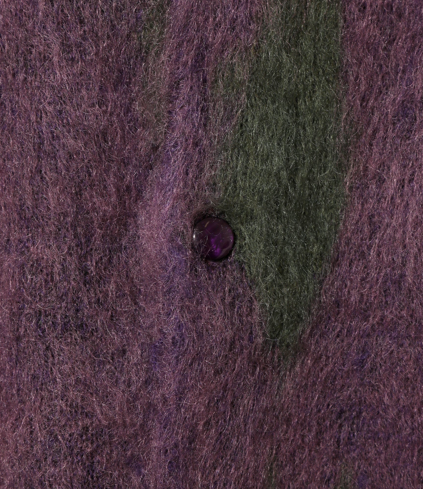Needles x Sasquatchfabrix - Mohair Knit - Eggplant x Olive - Origami crane - Image 3