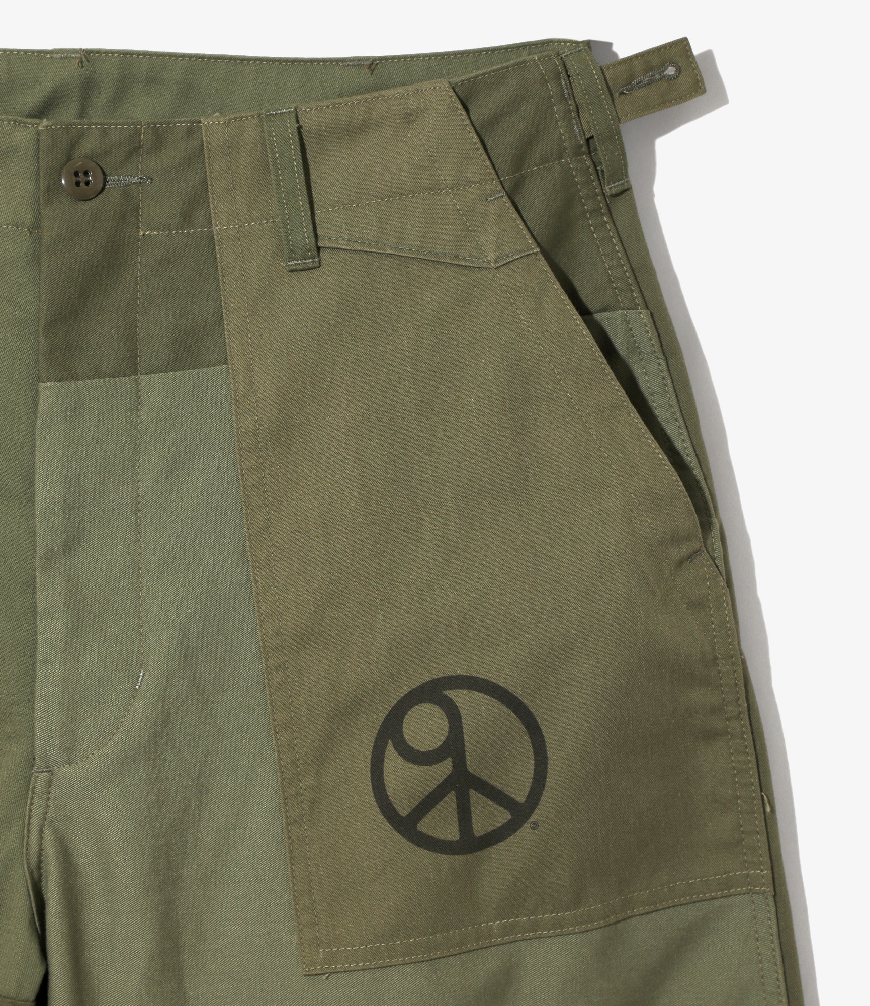 Needles x Sasquatchfabrix - Rebuild Fatigue Pant - Olive - Peace to World - Image 3