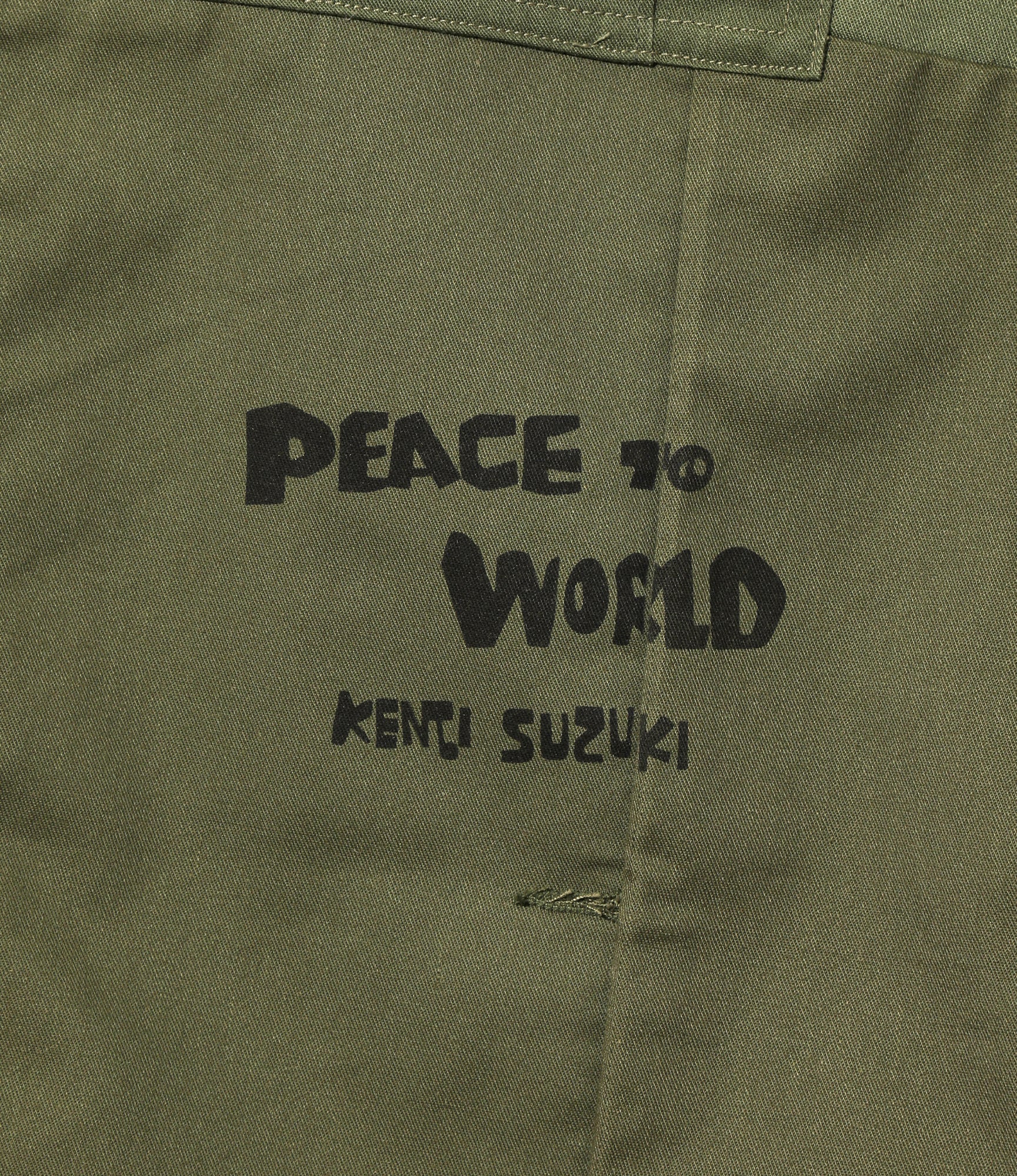 Needles x Sasquatchfabrix - Rebuild Fatigue Pant - Olive - Peace to World - Image 4
