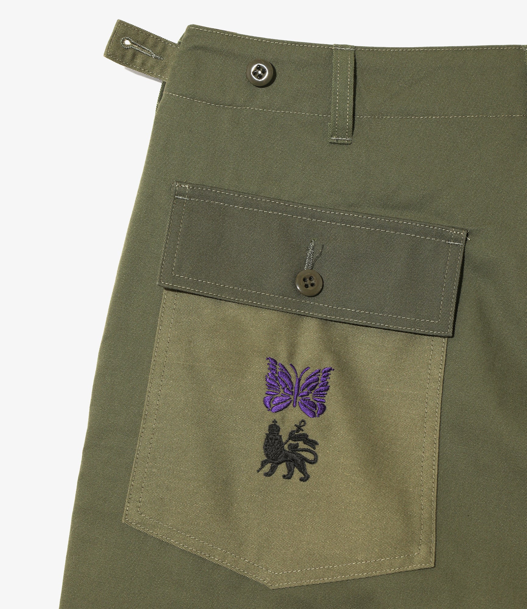 Needles x Sasquatchfabrix - Rebuild Fatigue Pant - Olive - Peace to World - Image 7