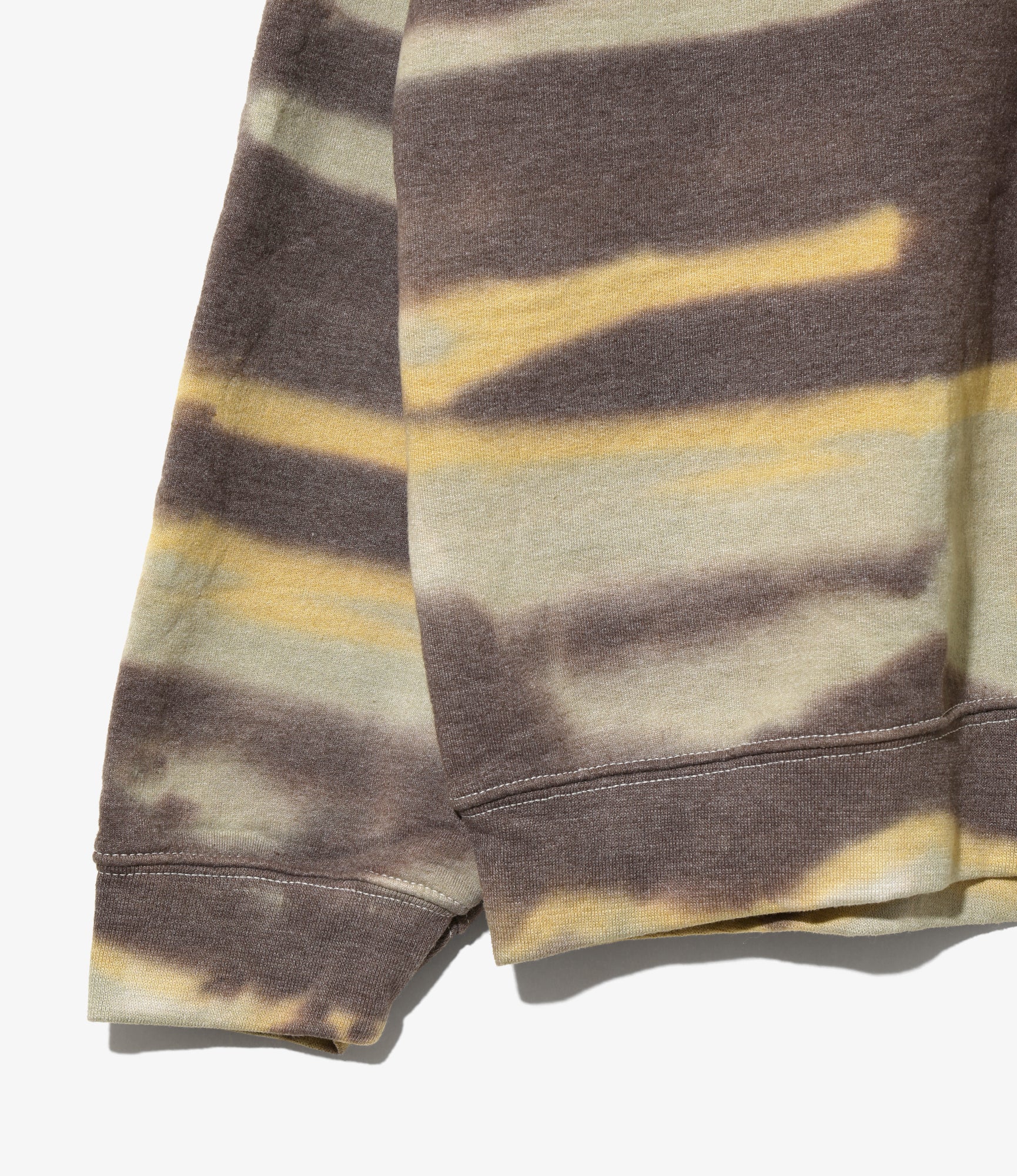 Needles x Sasquatchfabrix - Slowgun Sweat Shirt - Brown x Lt Blue - Peace to World / Tie Dye B - Image 5