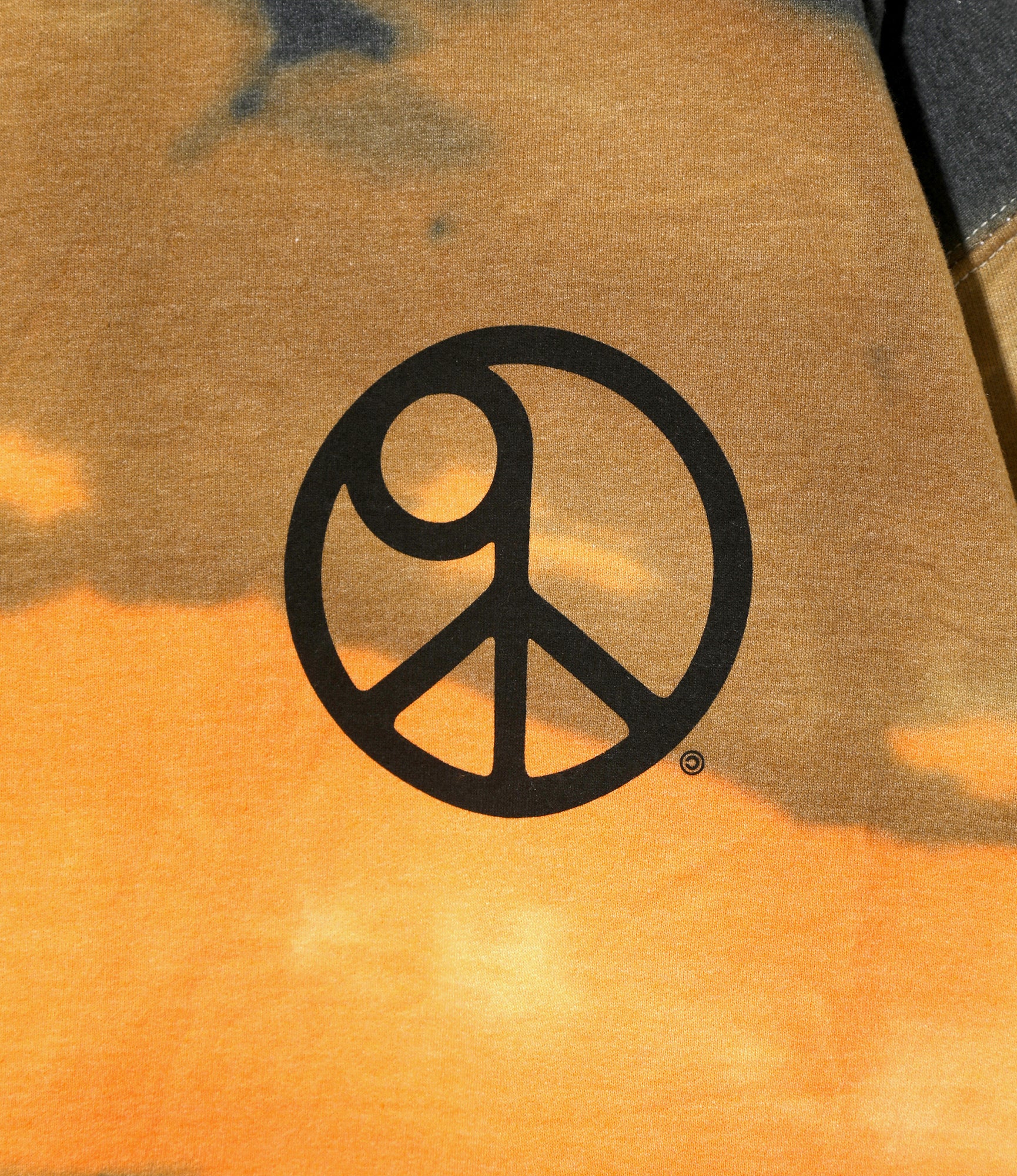 Needles x Sasquatchfabrix - Slowgun Sweat Shirt - Orange x Brown - Peace to World / Tie Dye B - Image 3