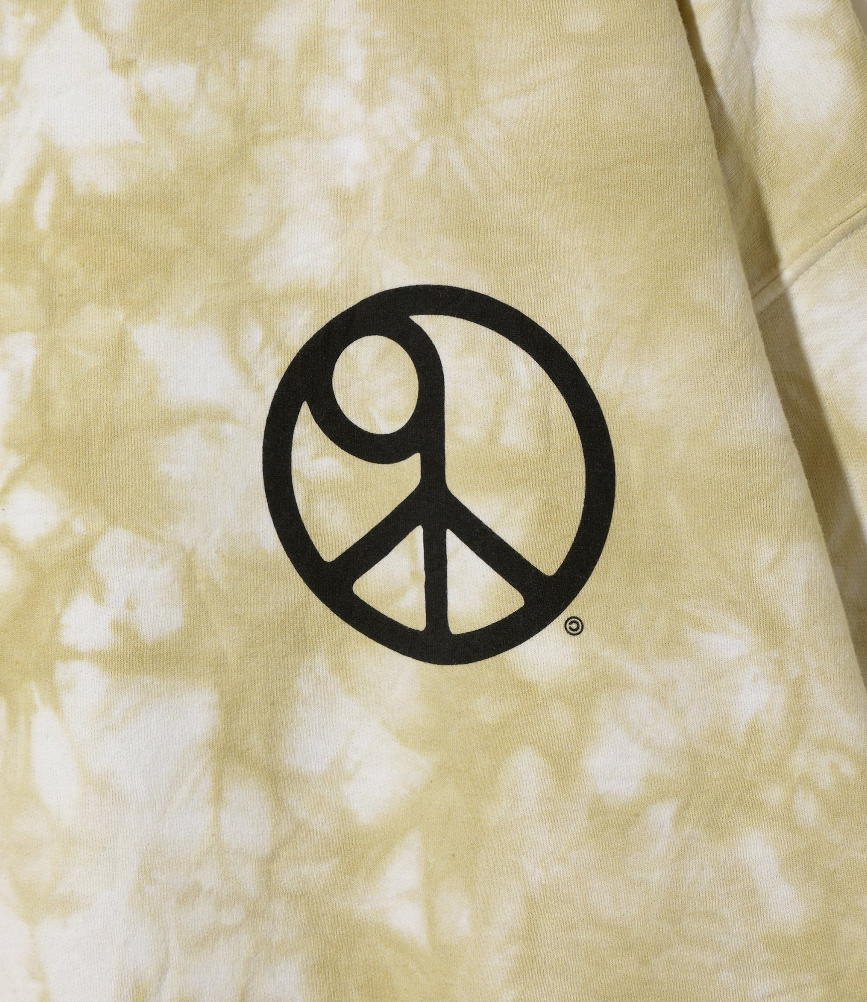 Needles x Sasquatchfabrix - Slowgun Sweat Shirt - White x Beige- Peace to World / Tie Dye A - Image 3