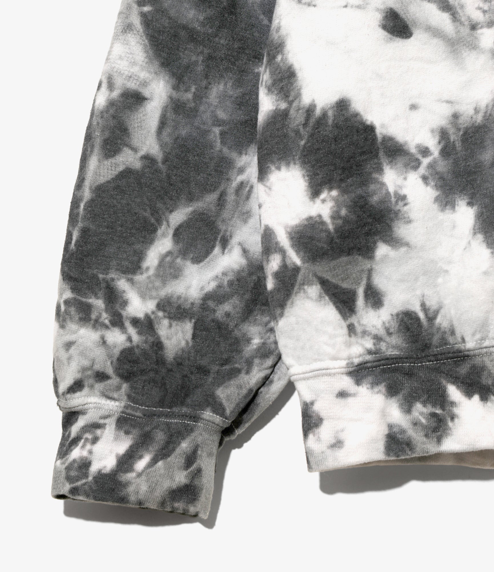 Needles x Sasquatch - Slowgun Sweat Shirt - White x Black - Peace to World / Tie Dye A - Image 5