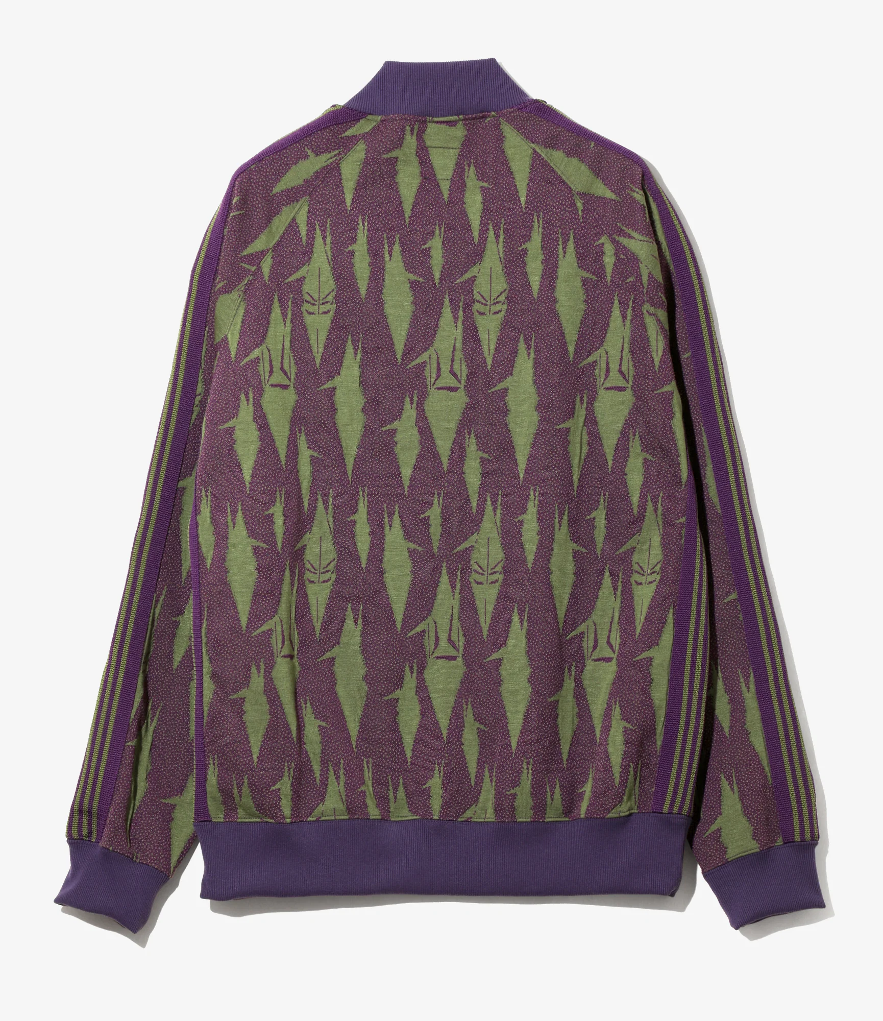 Needles x Sasquatchfabrix - Track Jacket - Eggplant x Olive - Origami crane - Image 5