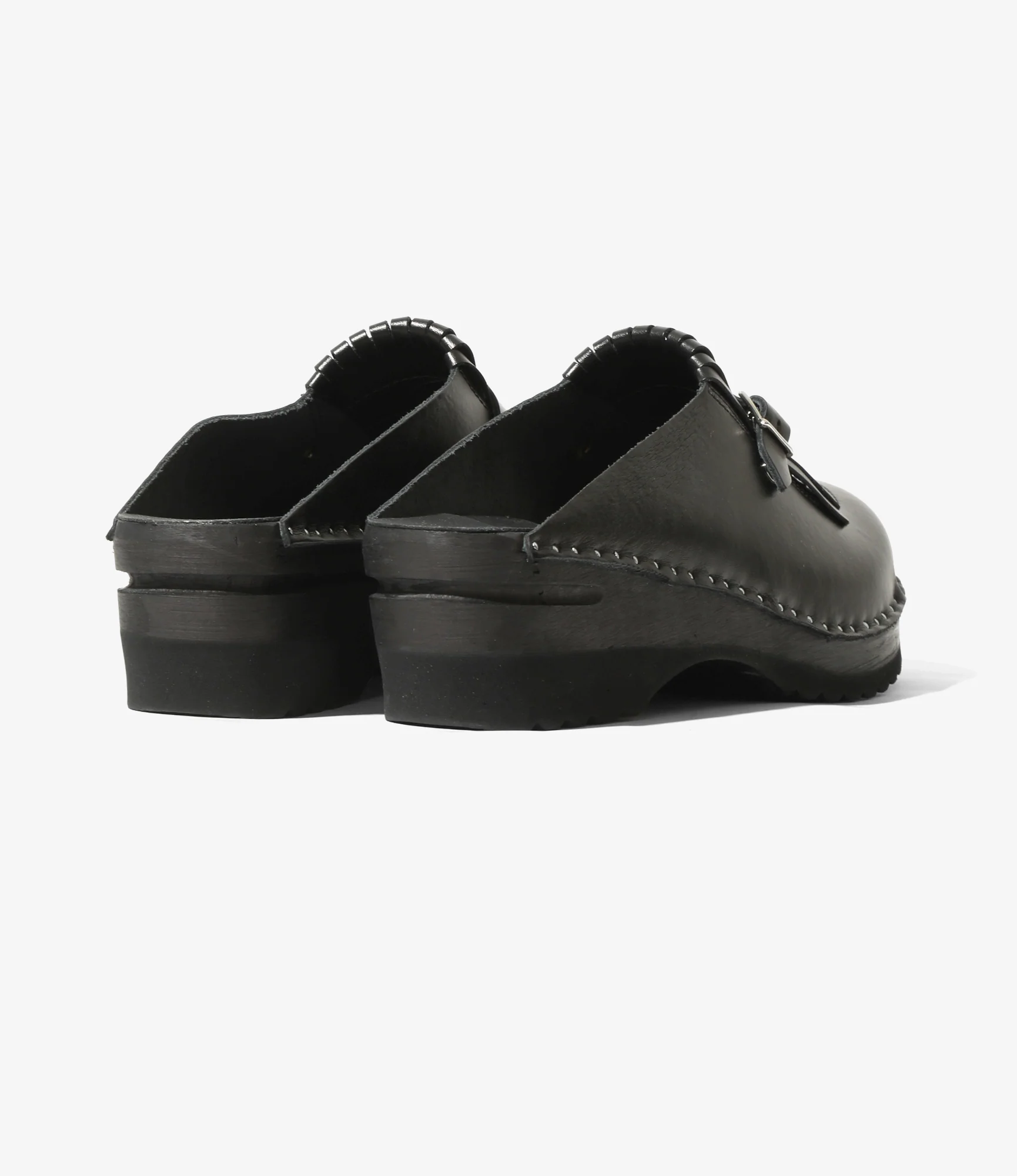 Needles x Troentorp - Kilt Fringe Clog - Black / Black Ideal - Image 6