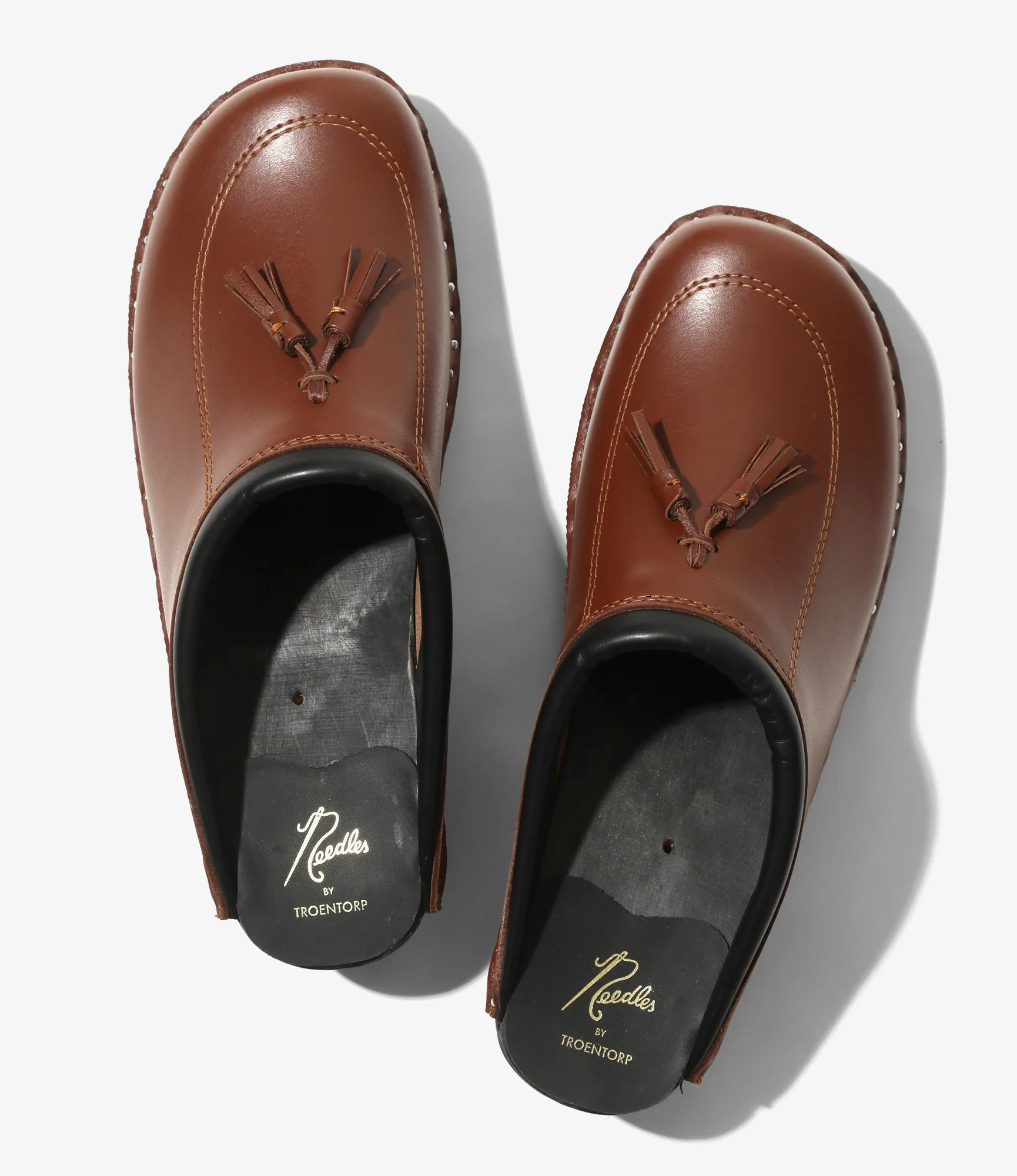 Needles x Troentorp - Tassel Clog - Rusty Brown / Black Ideal - Image 3