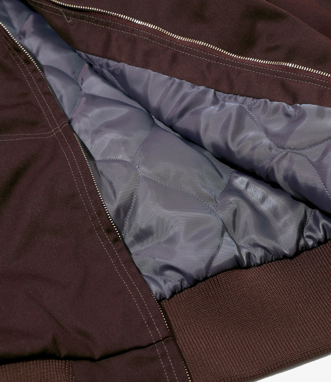 Nepenthes Special Zip Work Hoody - Burgundy - PE/C Twill - Image 4