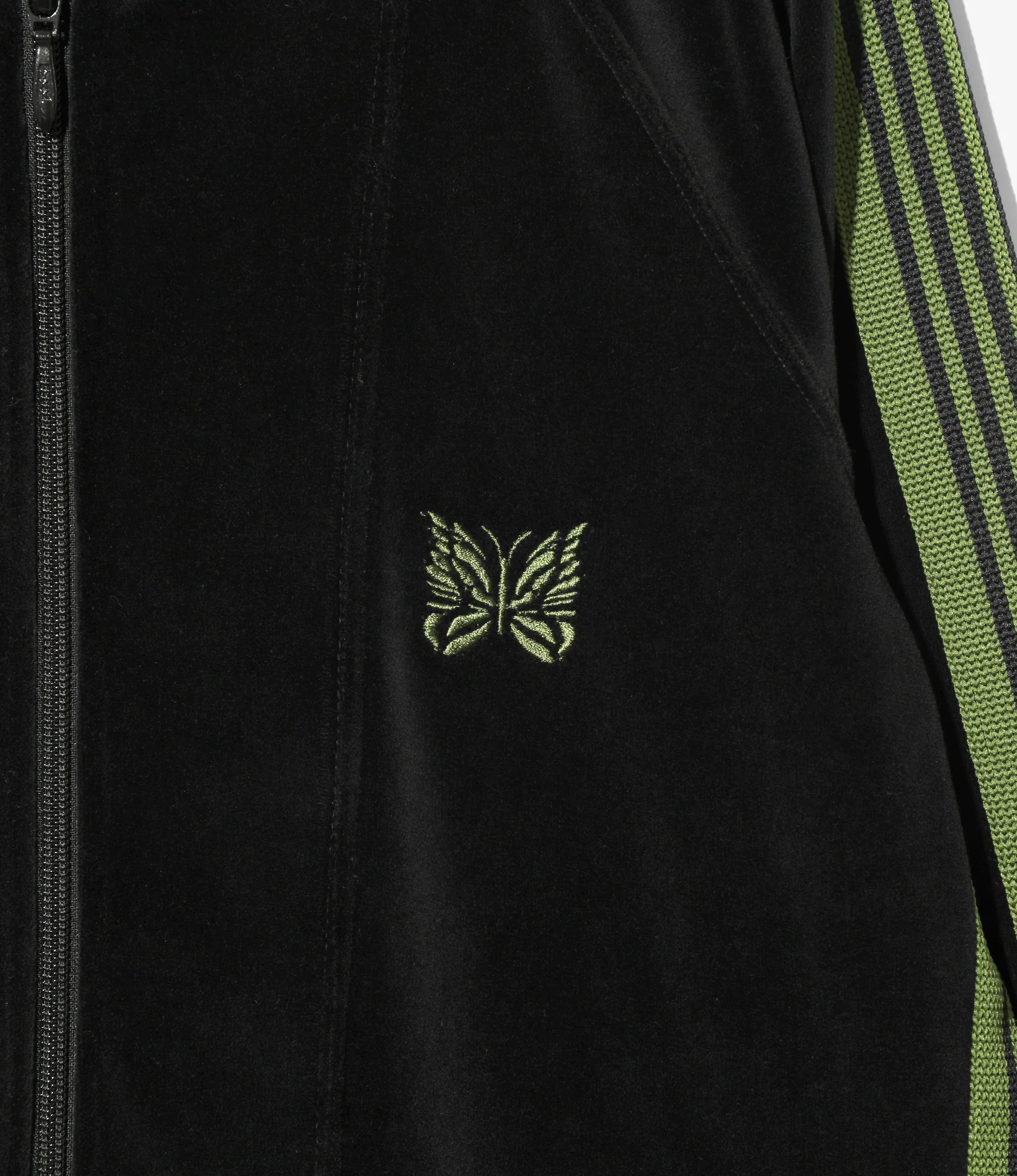 Nepenthes Special - Zipped Track Cardigan - Black - C/PE Velour - Image 2