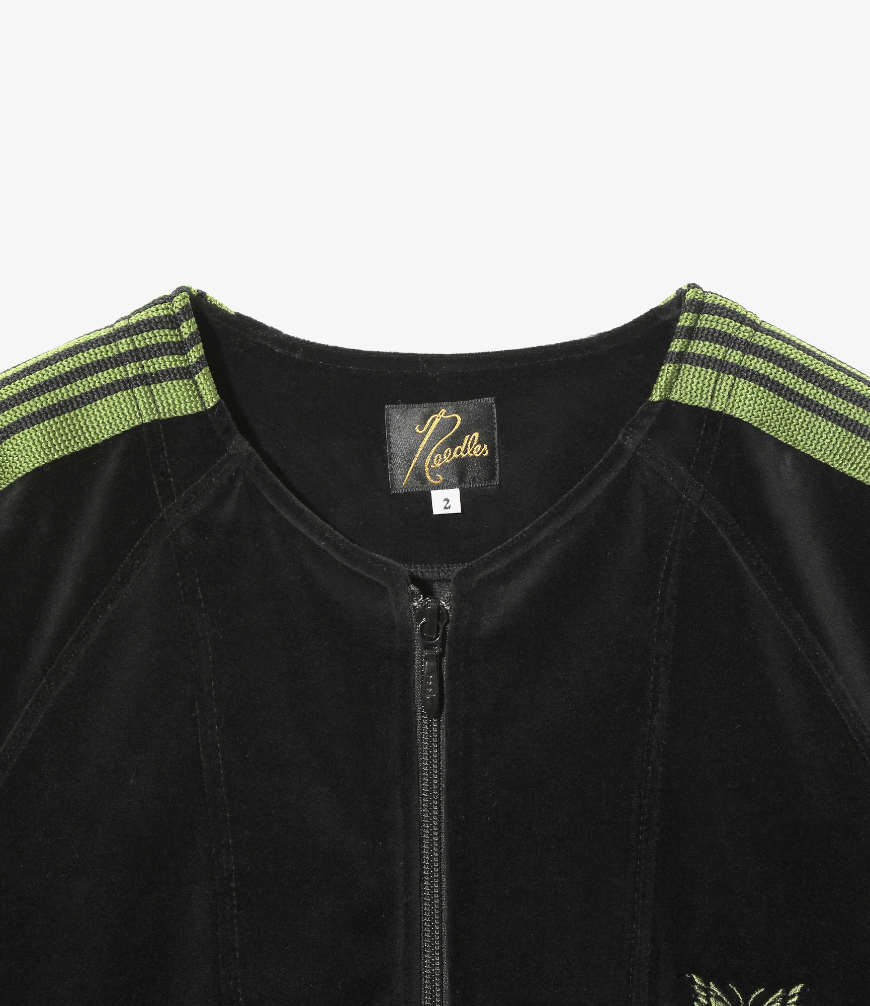 Nepenthes Special - Zipped Track Cardigan - Black - C/PE Velour - Image 3