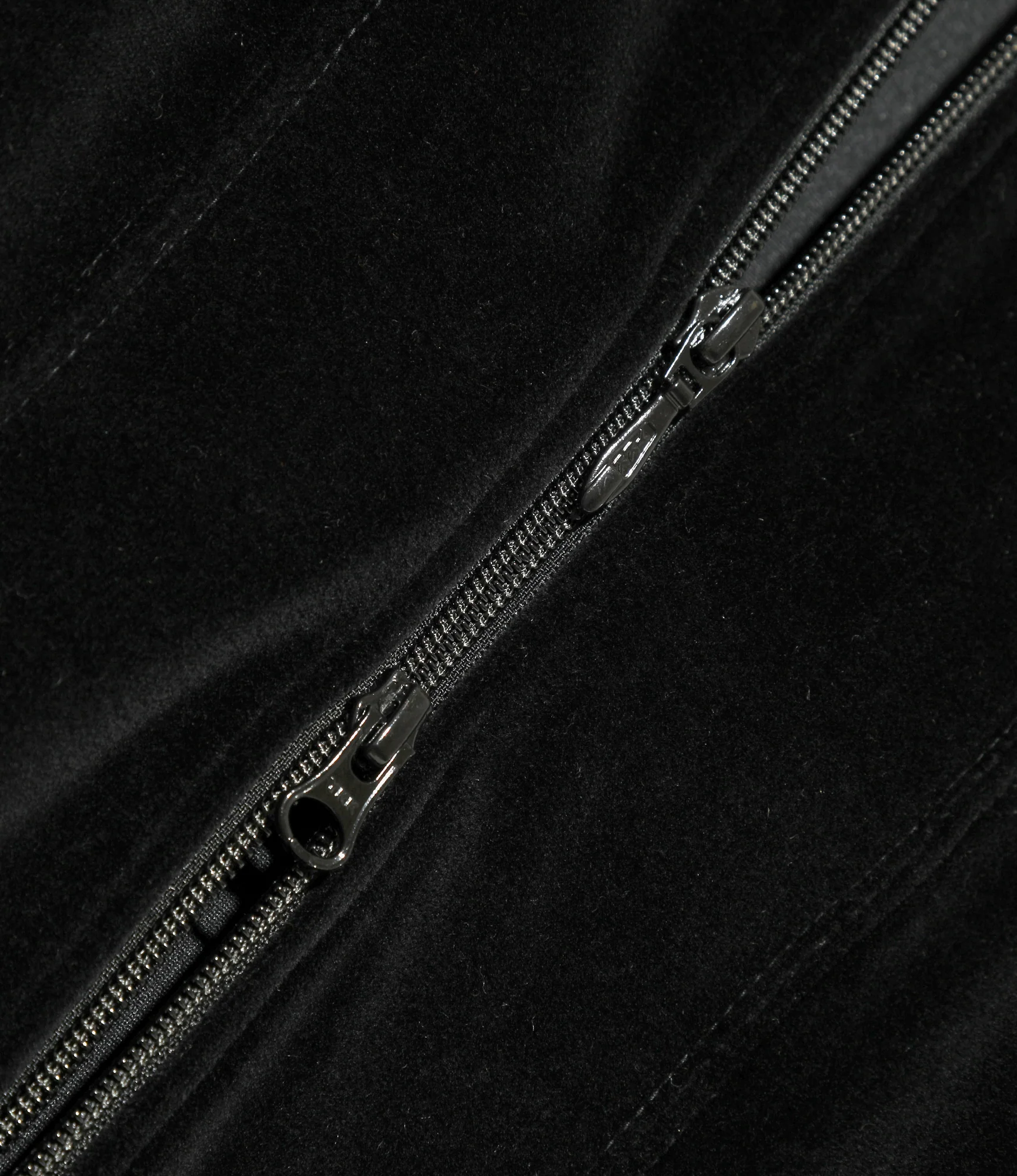 Nepenthes Special - Zipped Track Cardigan - Black - C/PE Velour - Image 5