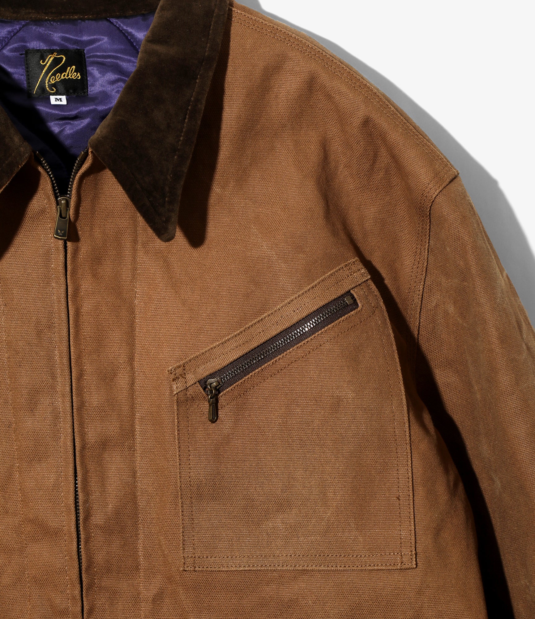 Zipped Work Jacket - Dk. Brown - Duck Canvas / Kakishibu Paint - Image 2