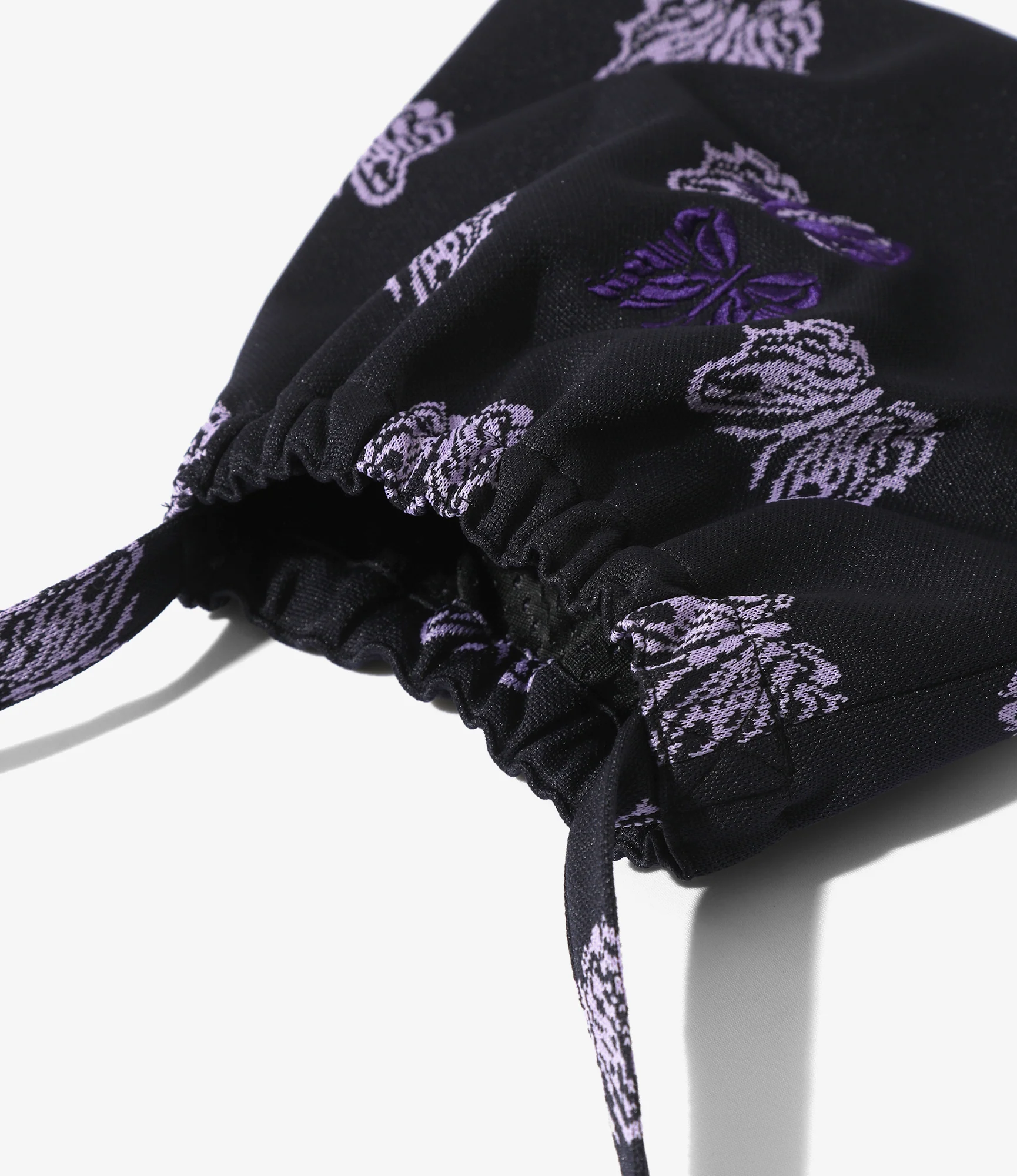 Needles x Kae Tanaka Elastic Pochette - Black - Poly Jacquard - Image 4