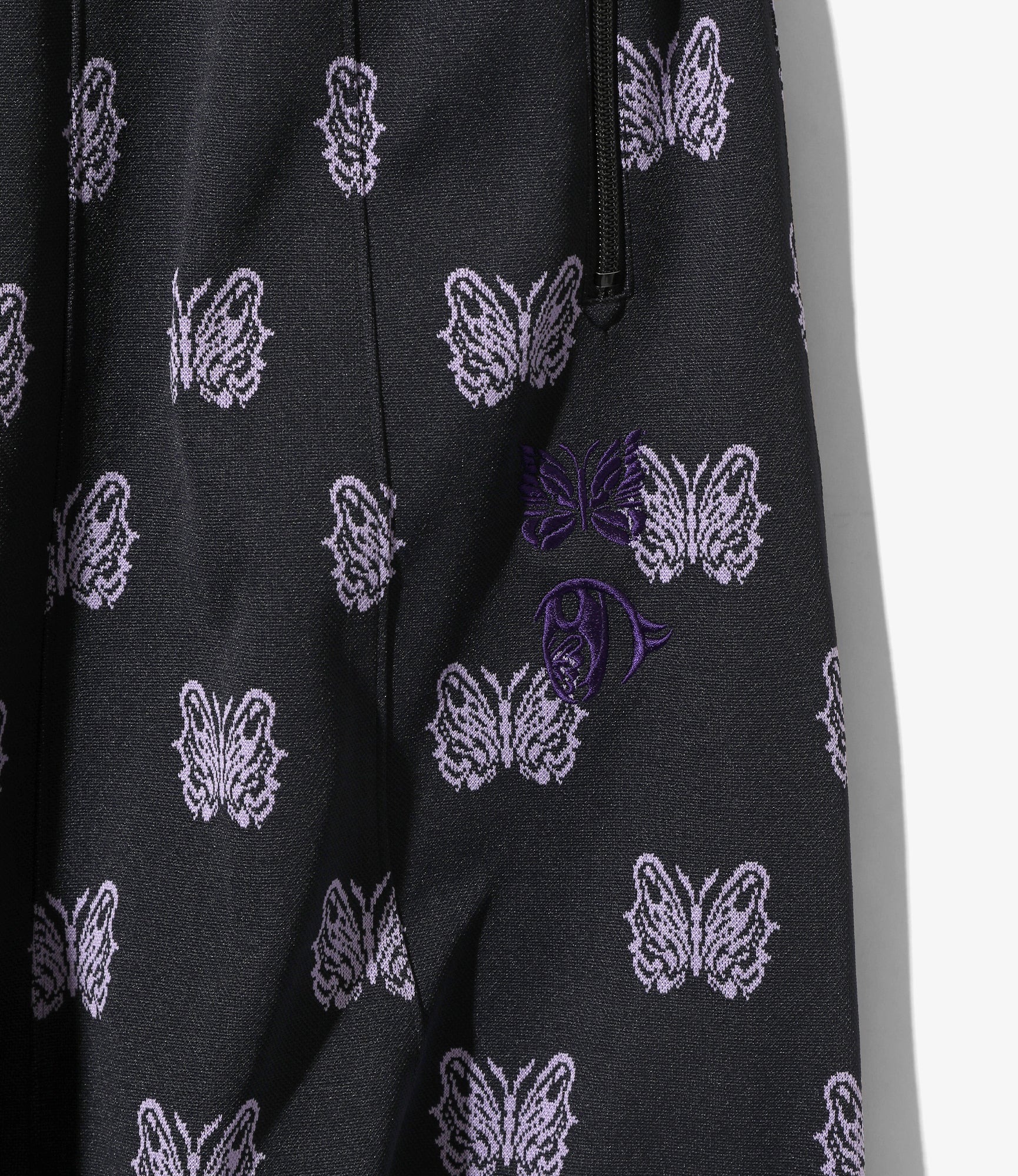 Needles x Kae Tanaka H.D. Track Pant - Black - Poly Jacquard - Image 2